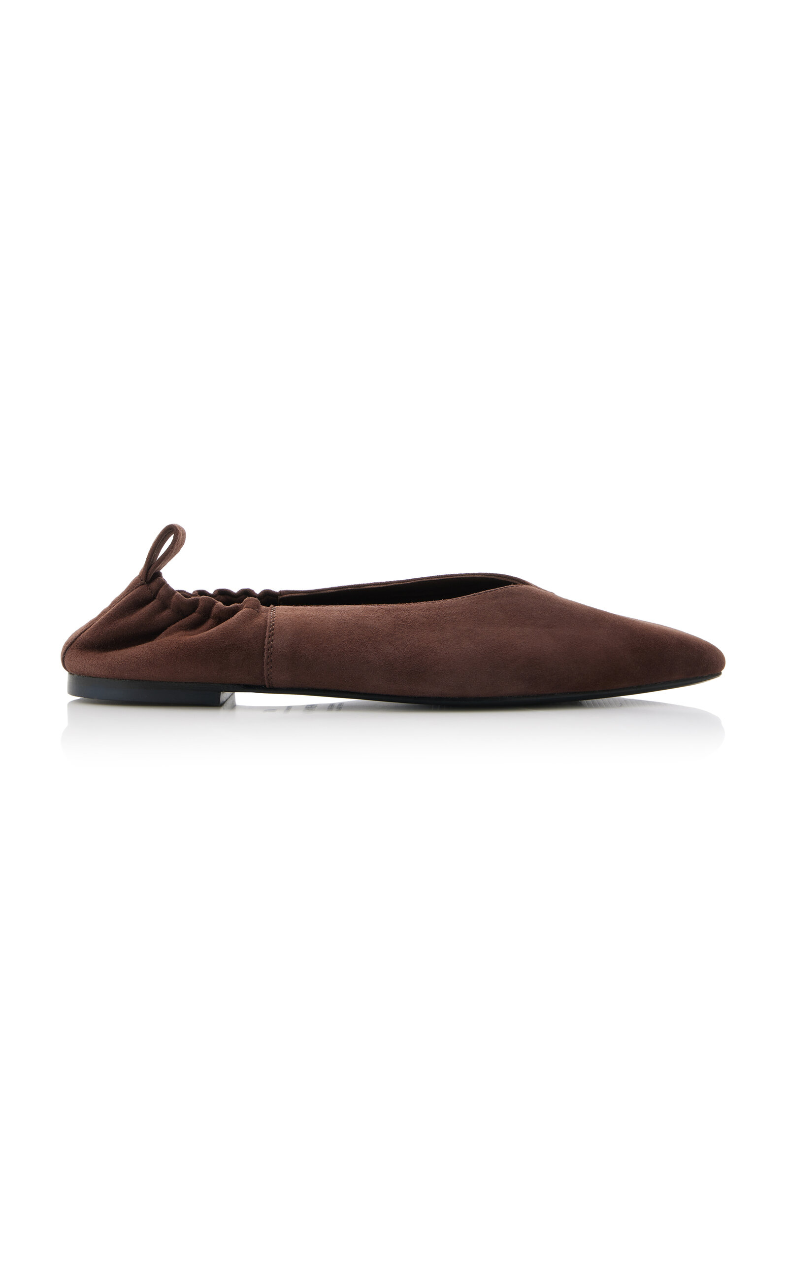 Shop A.emery Brie Suede Flats In Brown