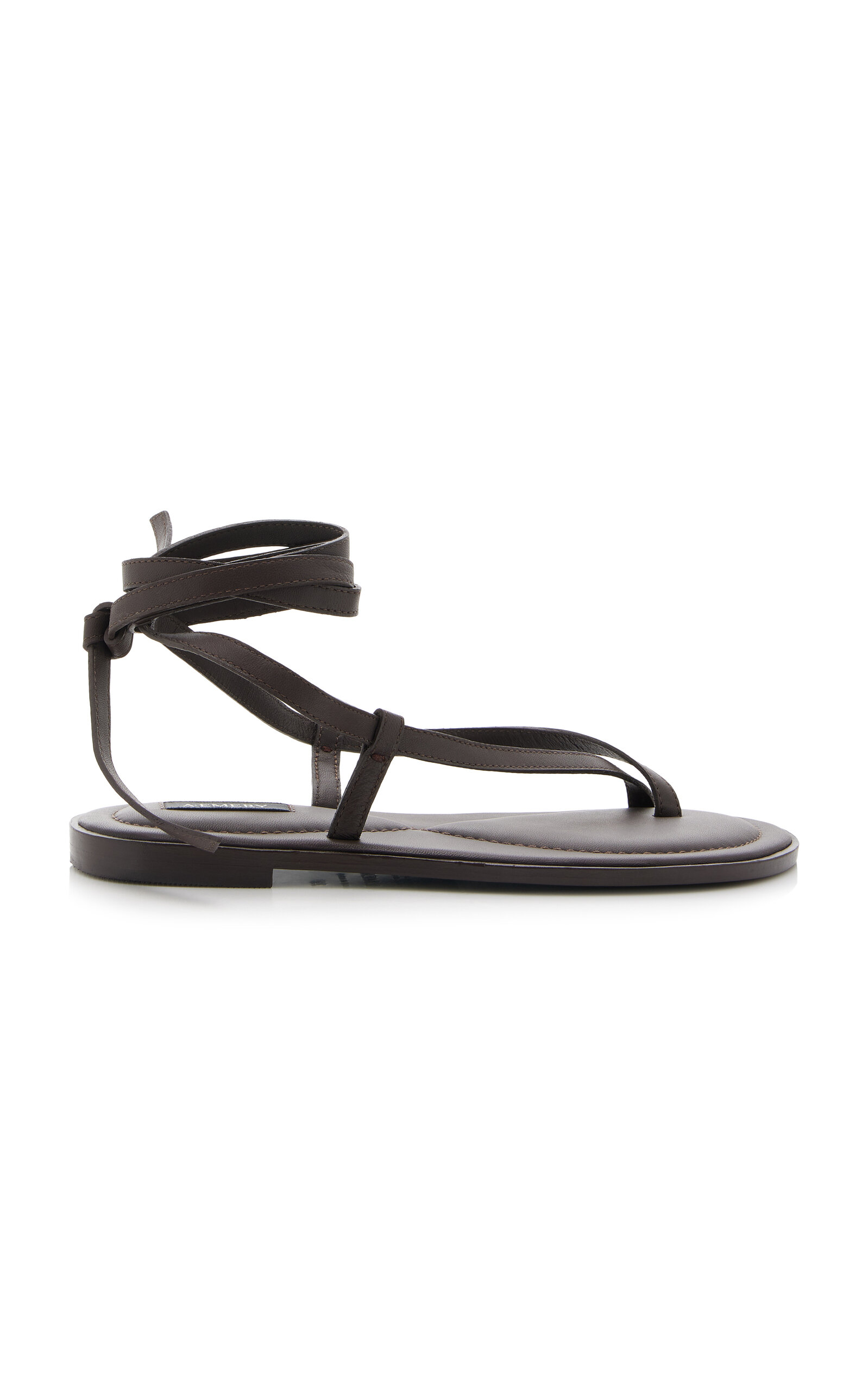 Shop A.emery Elliot Leather Wrap Sandals In Brown