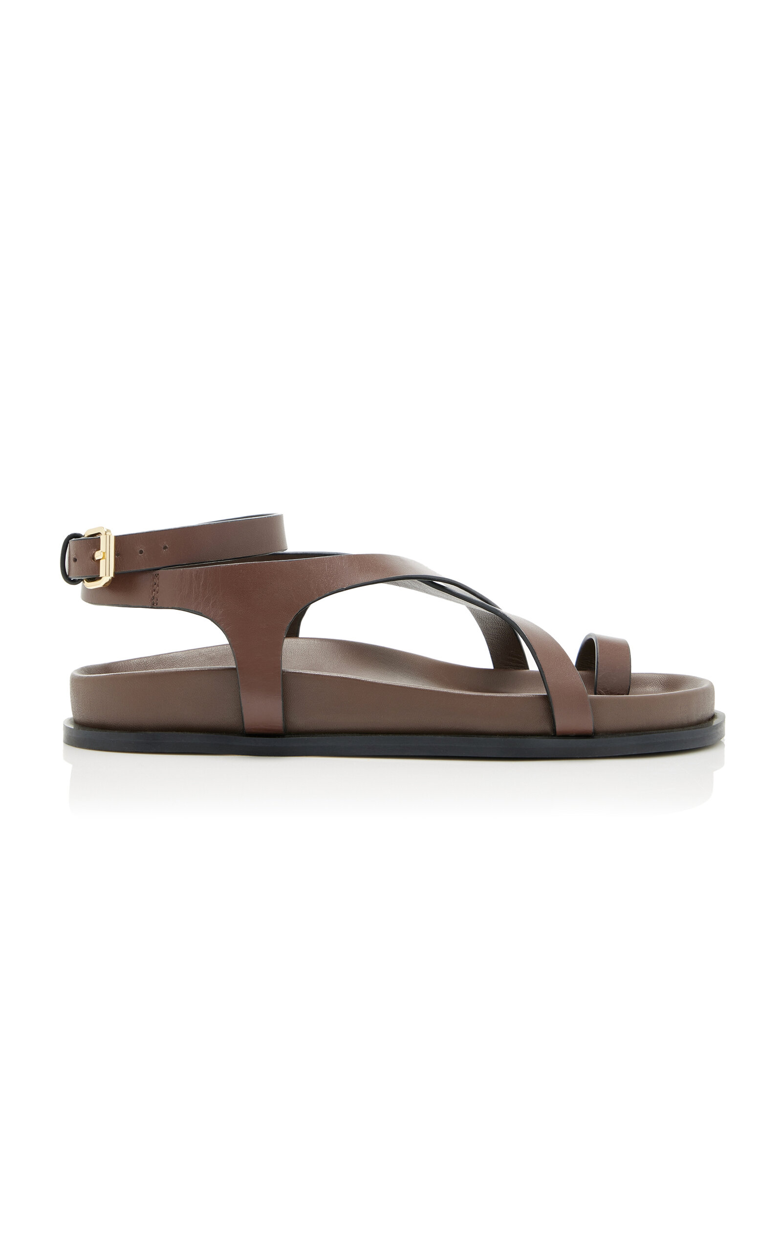 A.Emery Jalen Slim Leather Sandals - Brown