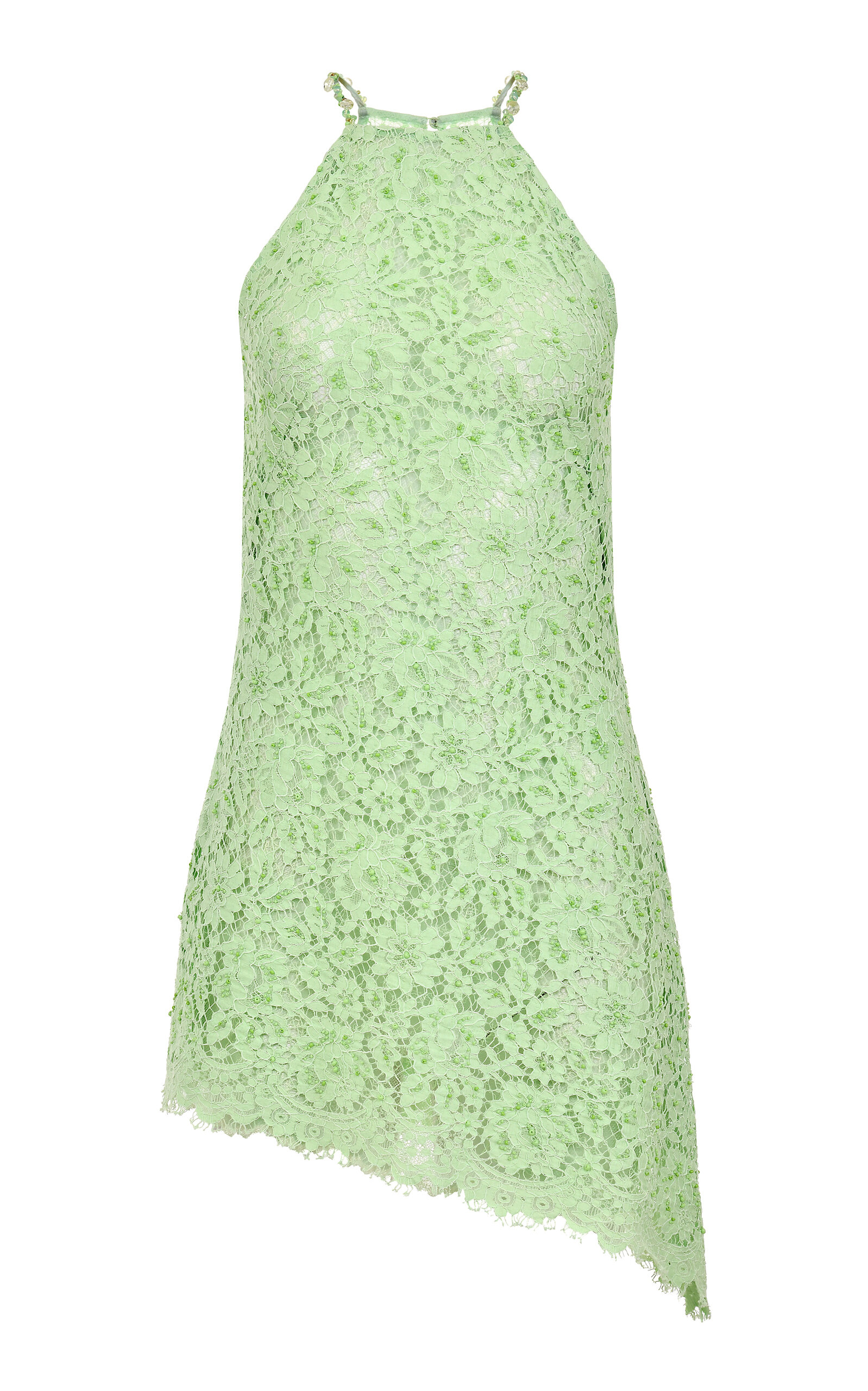 Francesca Miranda Grace Lace Mini Dress In Green