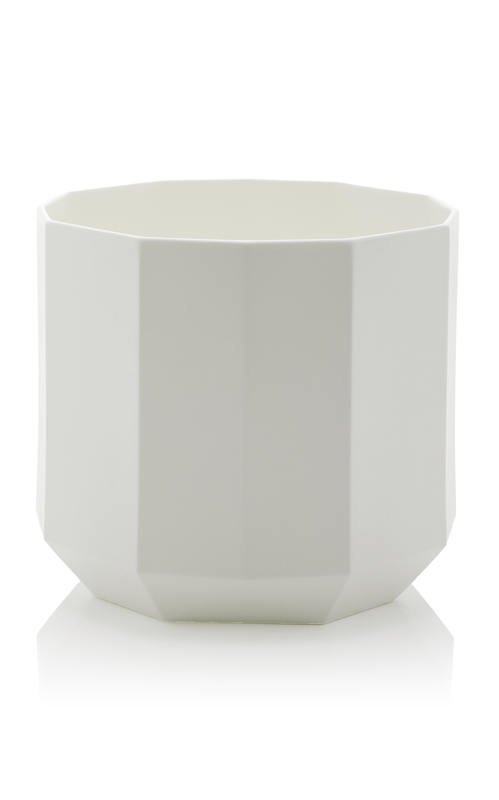 Tiffany & Co Facet Medium Bone China Vase In White