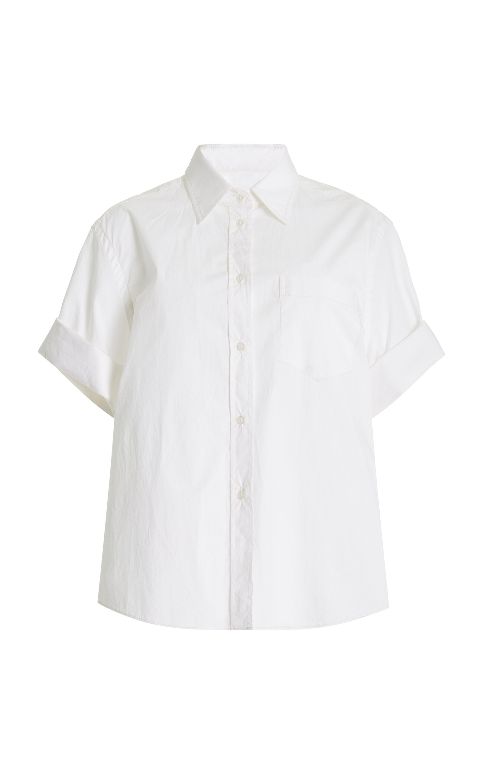 Twp Bad Habit Cotton-poplin Shirt In White