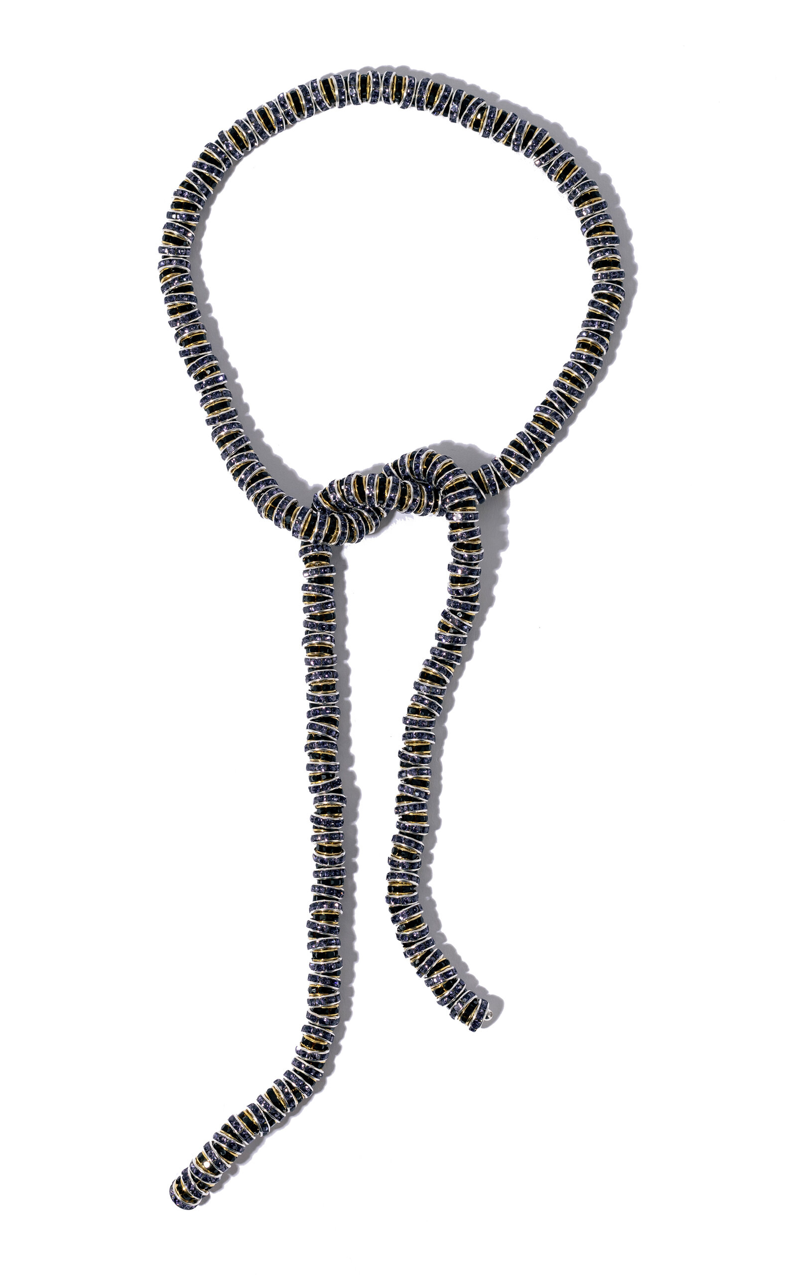 Black Serpent Chain Wrap Necklace