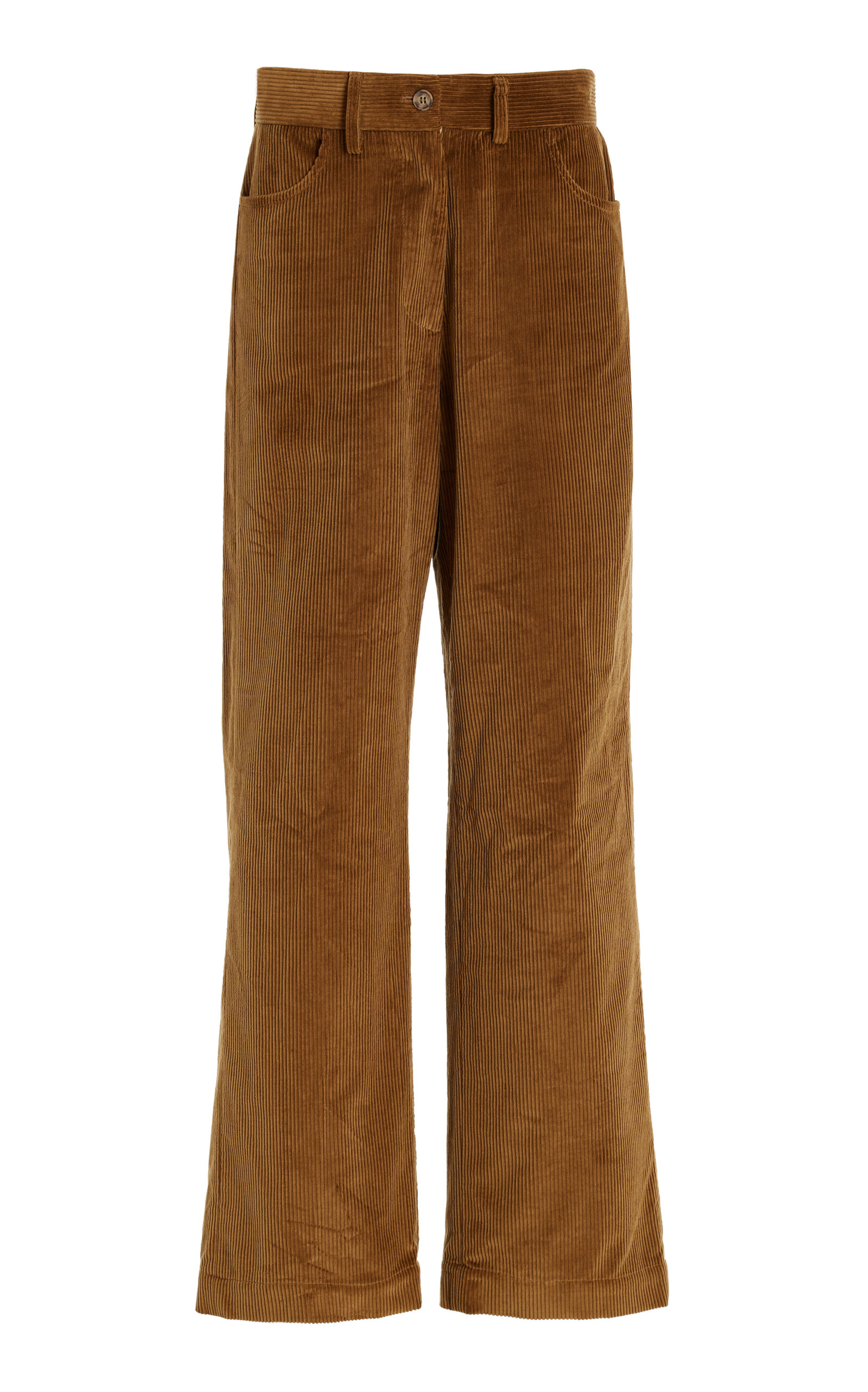 House of Dagmar Organic Cotton Corduroy Wide-Leg Pants