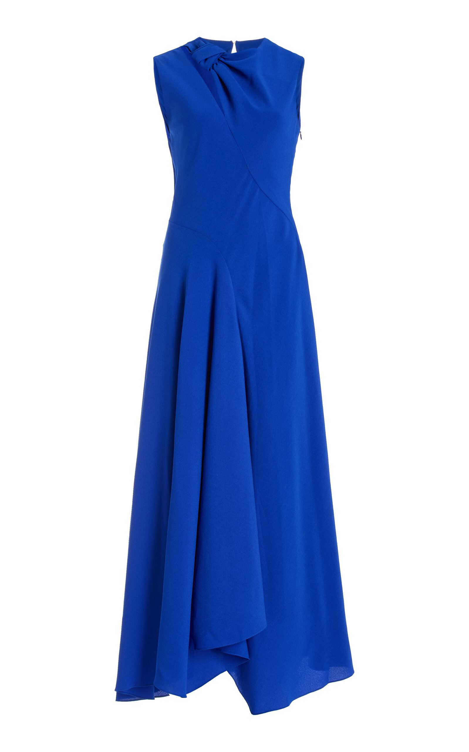 Alma Bonded Crepe Midi Dress