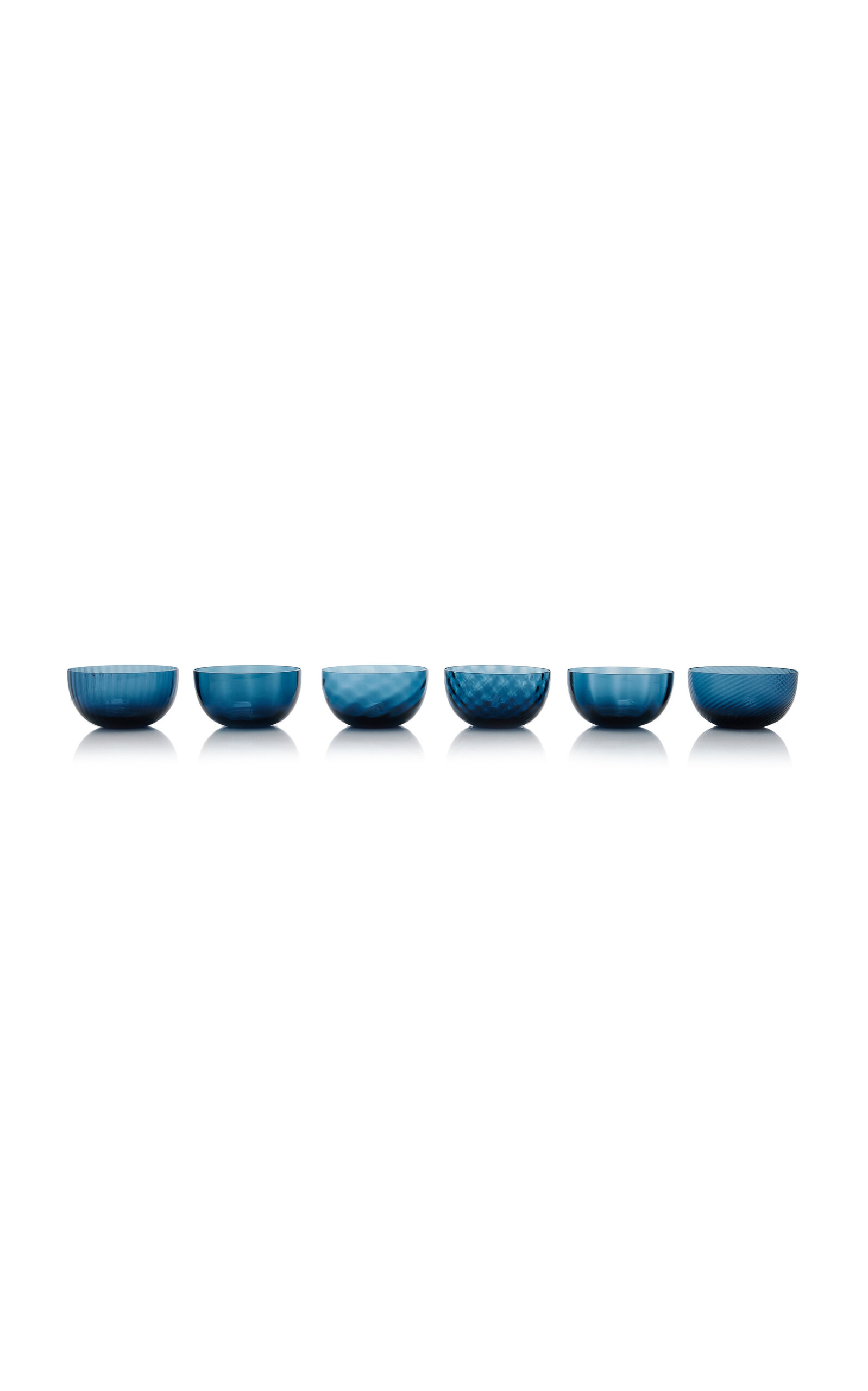 Shop Nasonmoretti Set-of-six Idra Murano Dessert Cups In Blue