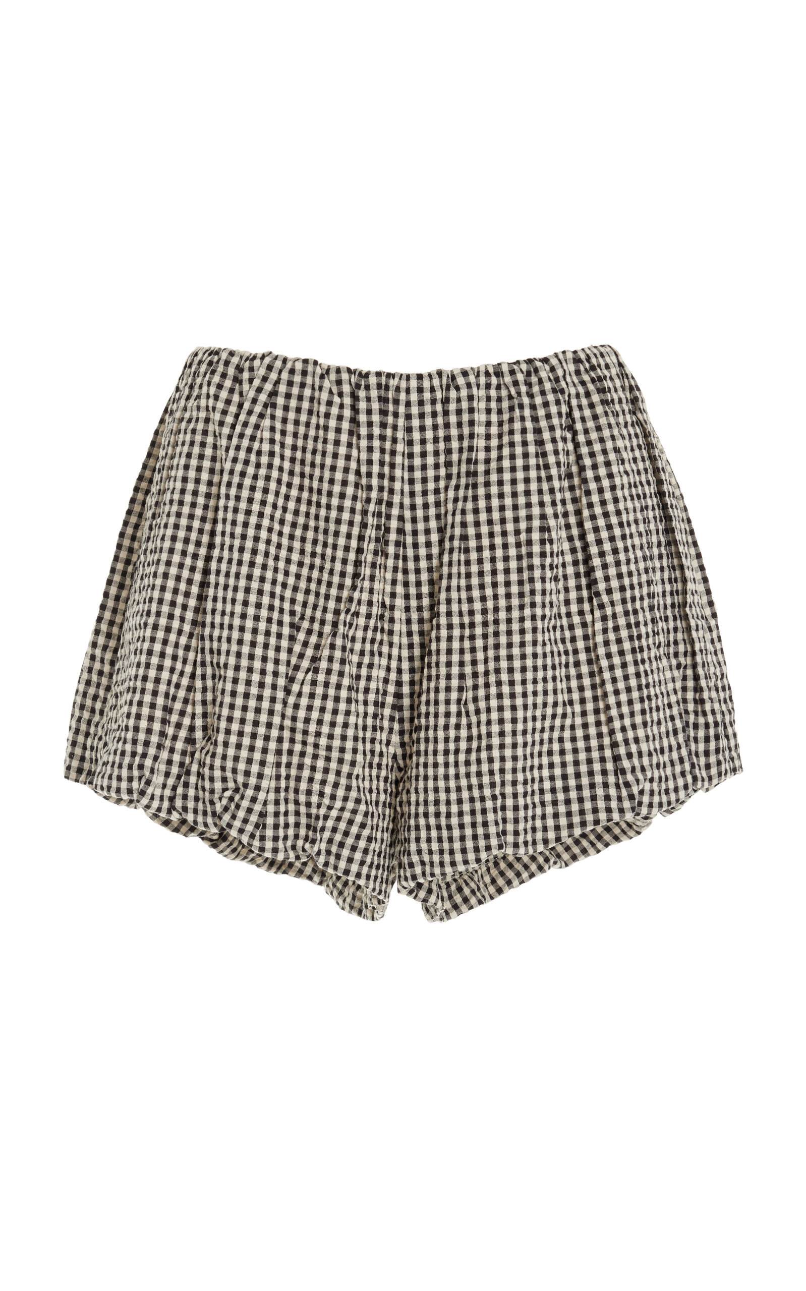 POSSE AURELIA GINGHAM COTTON SHORTS