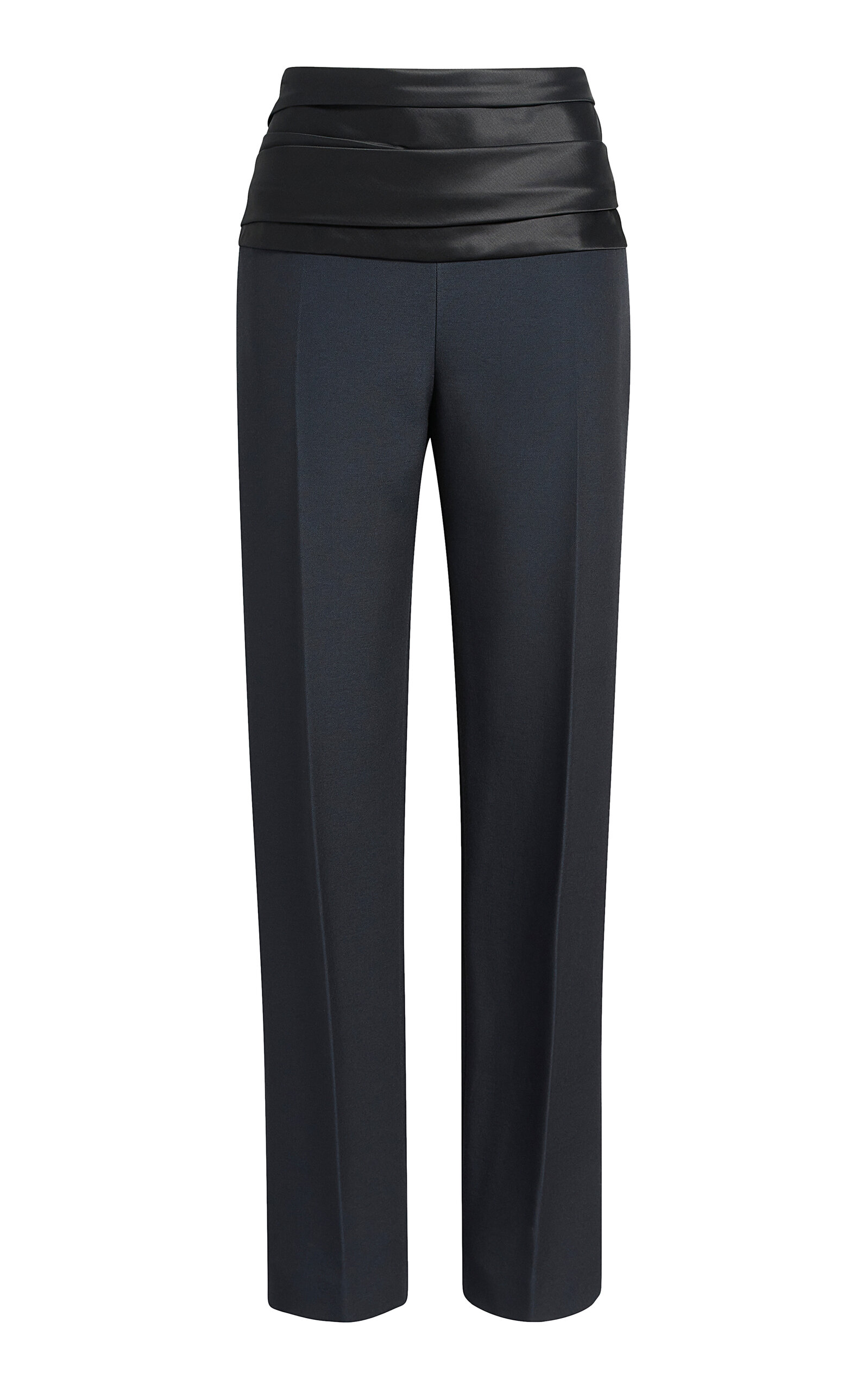 Khaite Camberly Ruched-Waist Pants