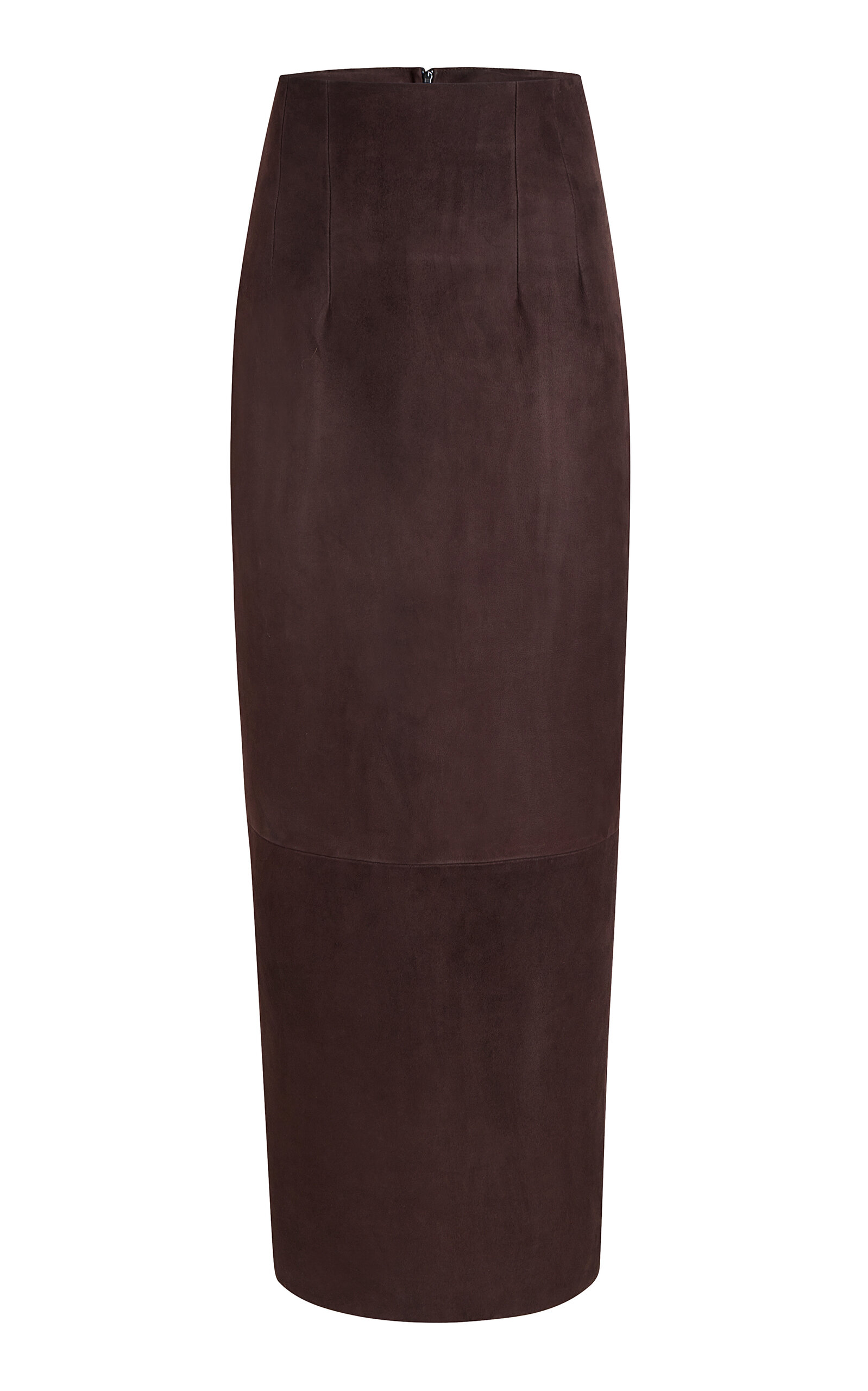 Khaite – Loxley Corset-Waist Suede Midi Skirt – Brown – US 8 – Moda Operandi Khaite – Loxley Corset-Waist Suede Midi Skirt – Brown – US 8 – Moda Operandi