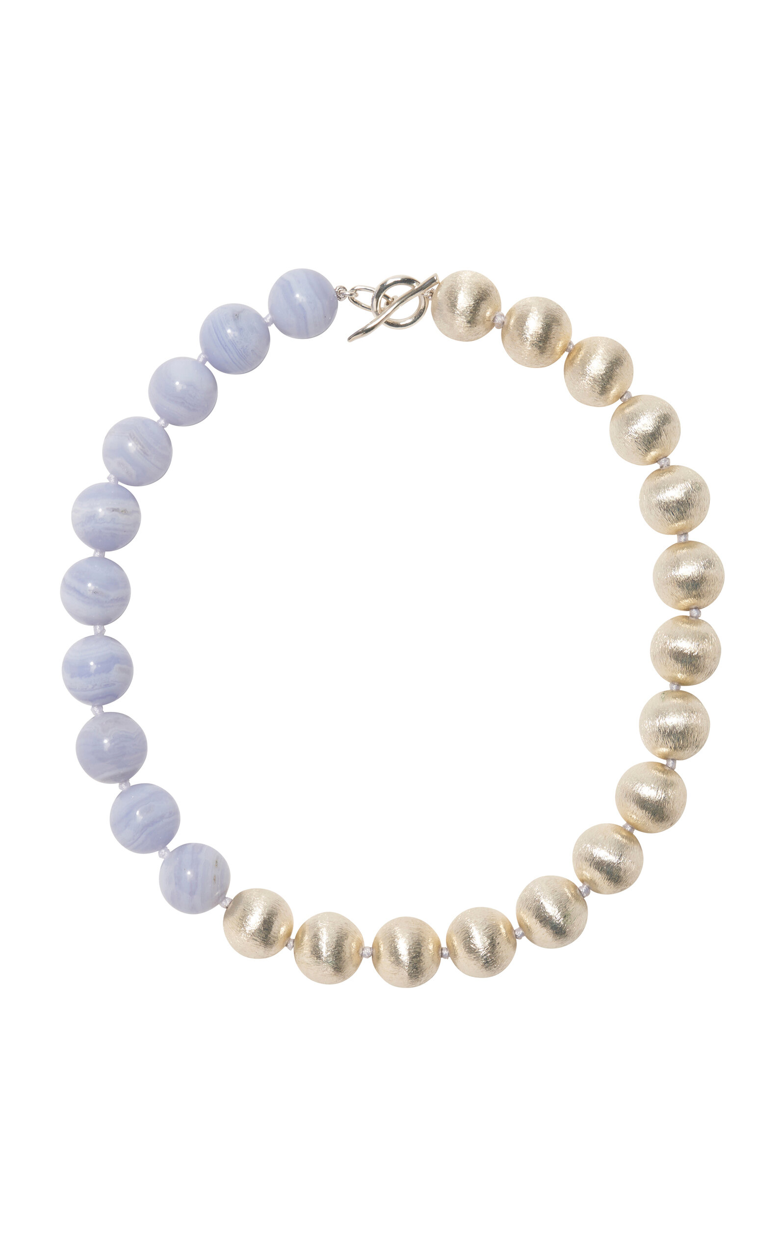 Lizzie Fortunato Silver Sky Collar Necklace - Blue - OS - Moda Operandi