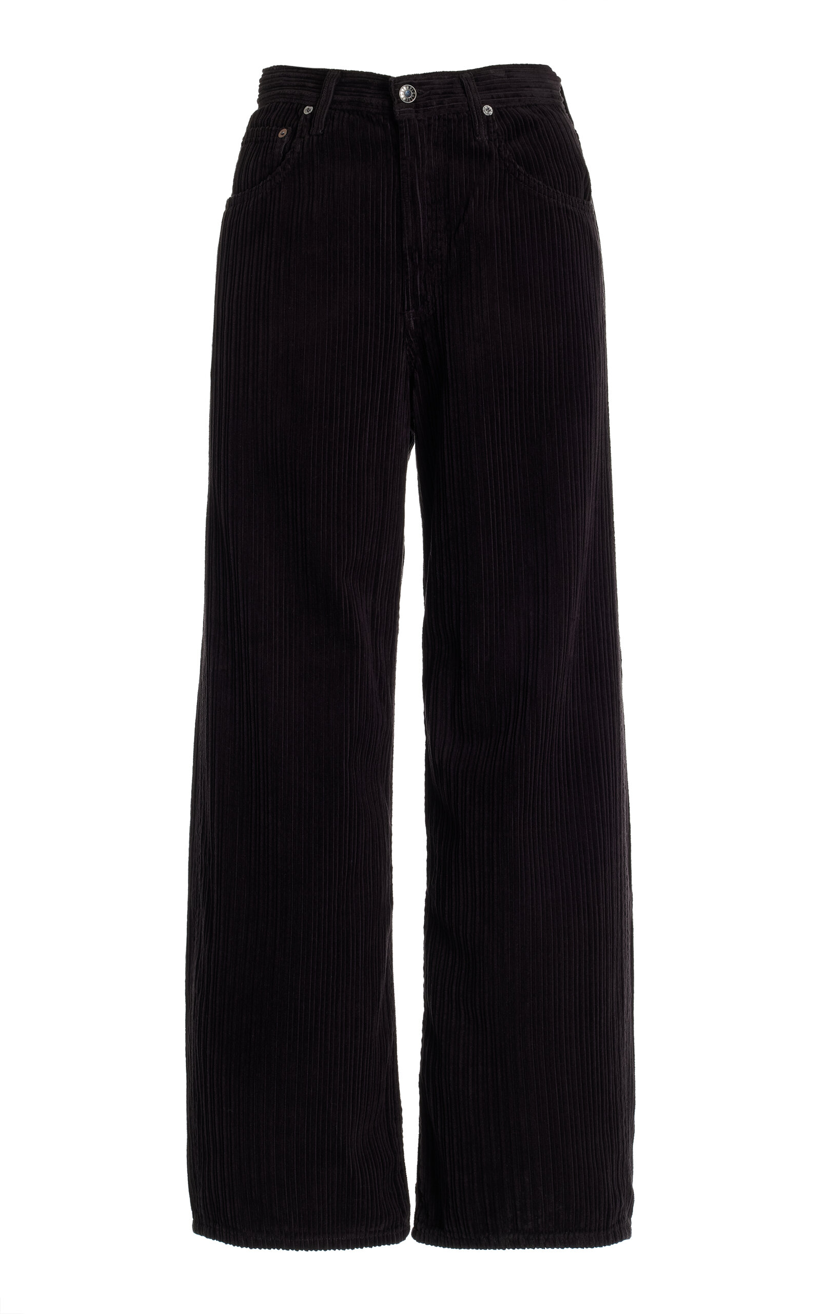 Agolde Low Curve Rigid Mid-Rise Tapered Jeans - Black