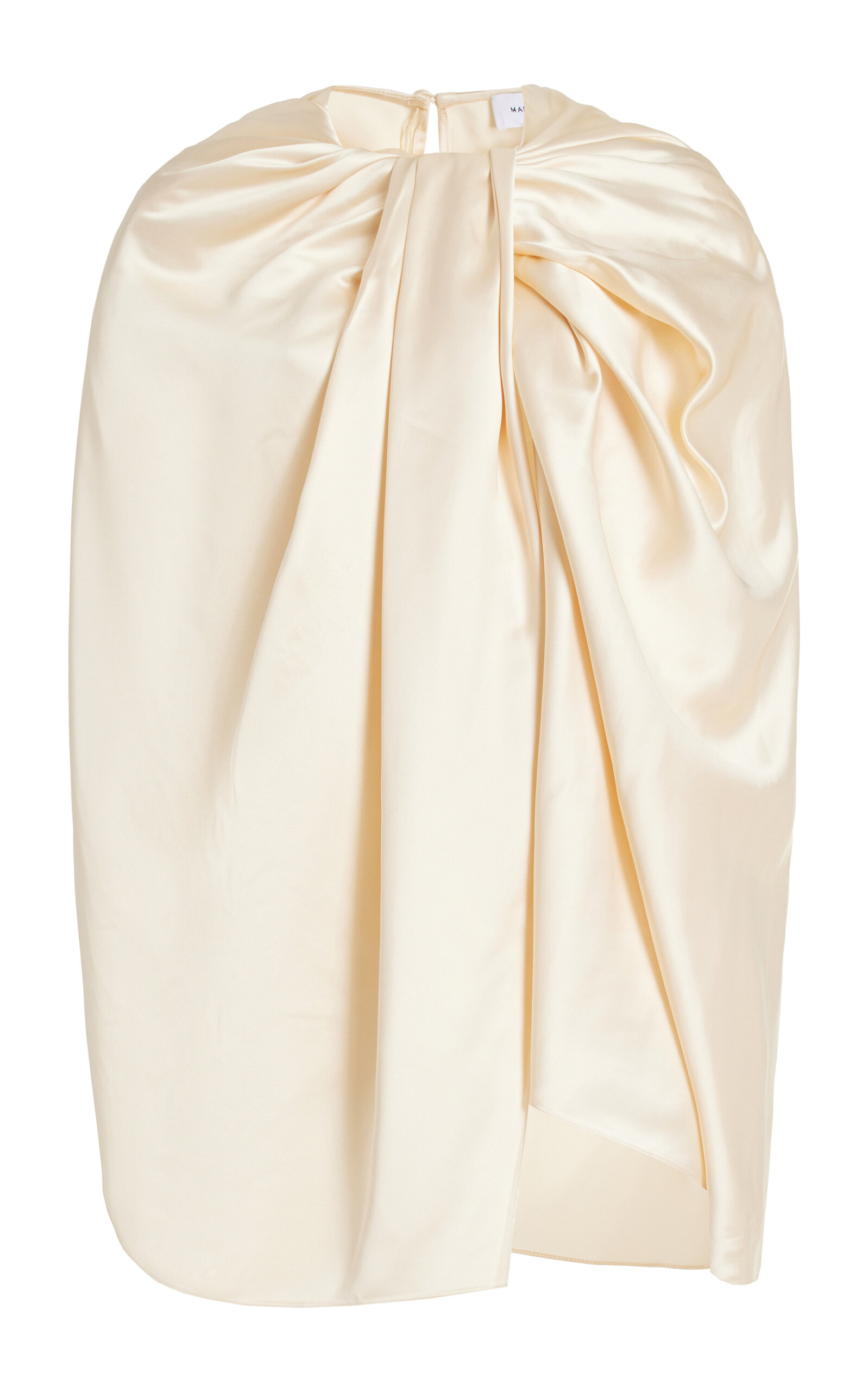 Marina Moscone Twisted Satin Capelet