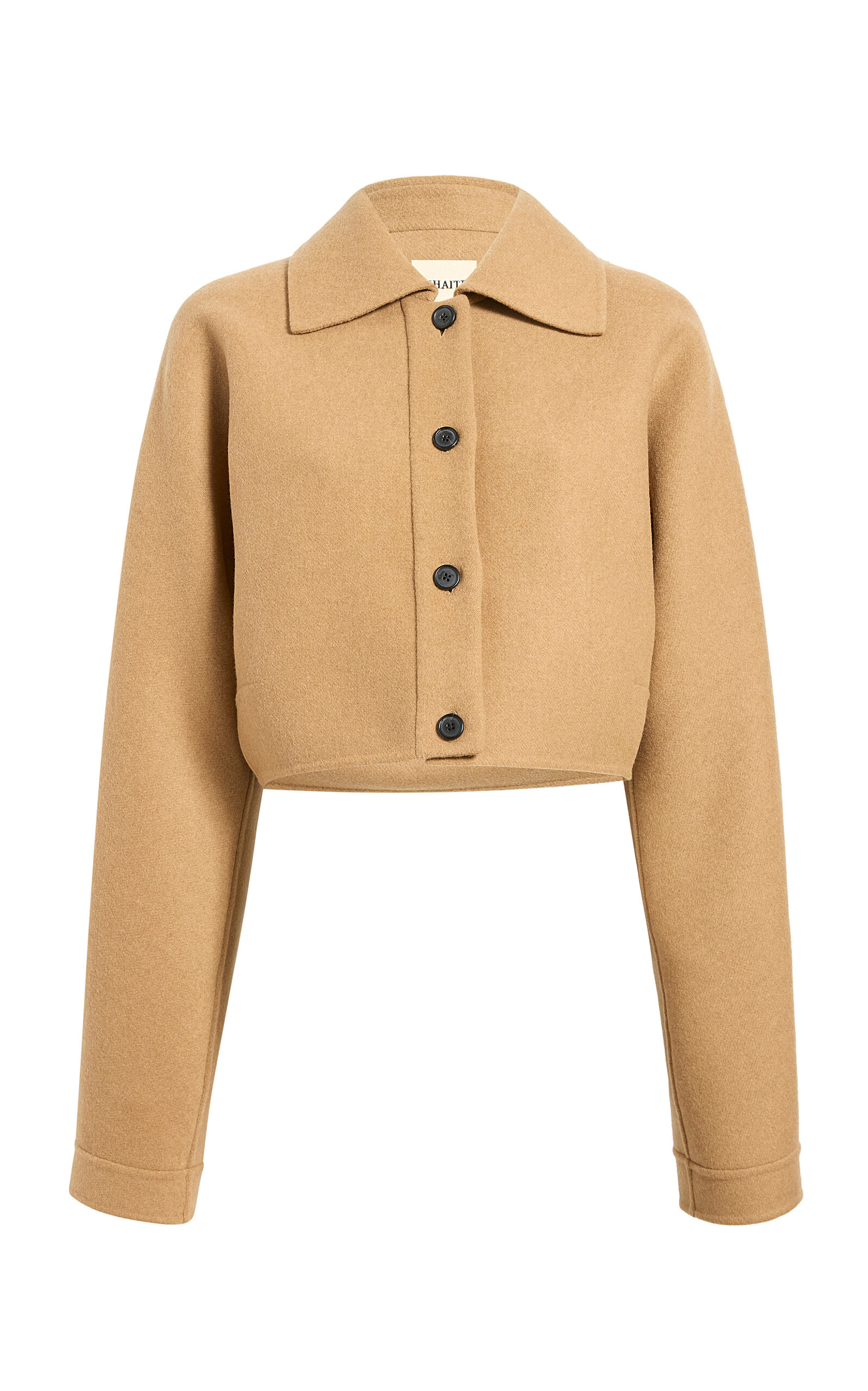 Shop Khaite Sue Double-faced Wool Jacket In Nude