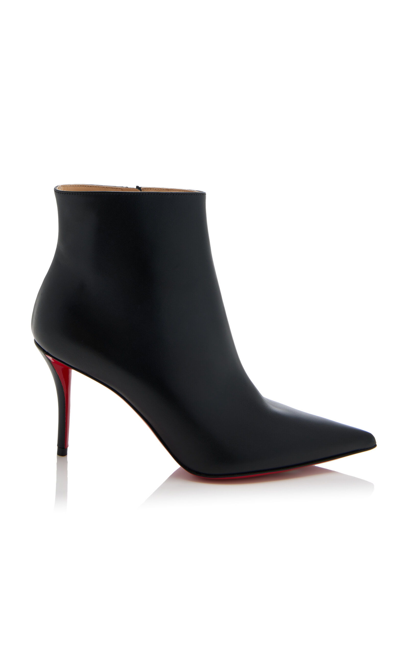 CHRISTIAN LOUBOUTIN SO APOSTROPHA 80MM LEATHER ANKLE BOOTS 