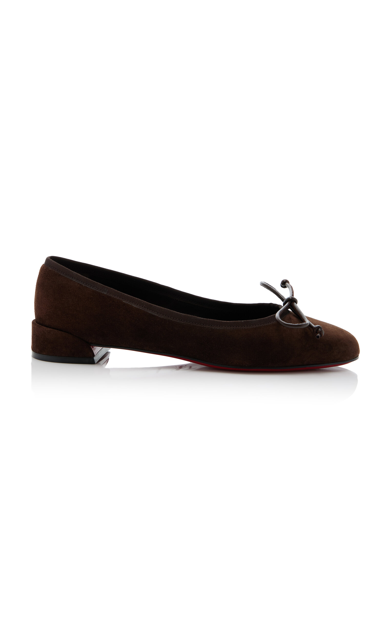 CHRISTIAN LOUBOUTIN SWEETIE JANE VEAU VELOURS BALLET FLATS