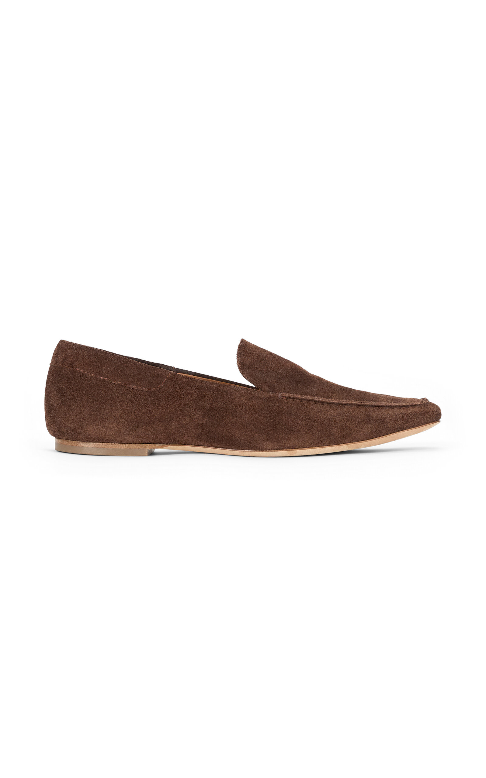 STAUD Becks Suede Loafers - Brown - Women's Shoes