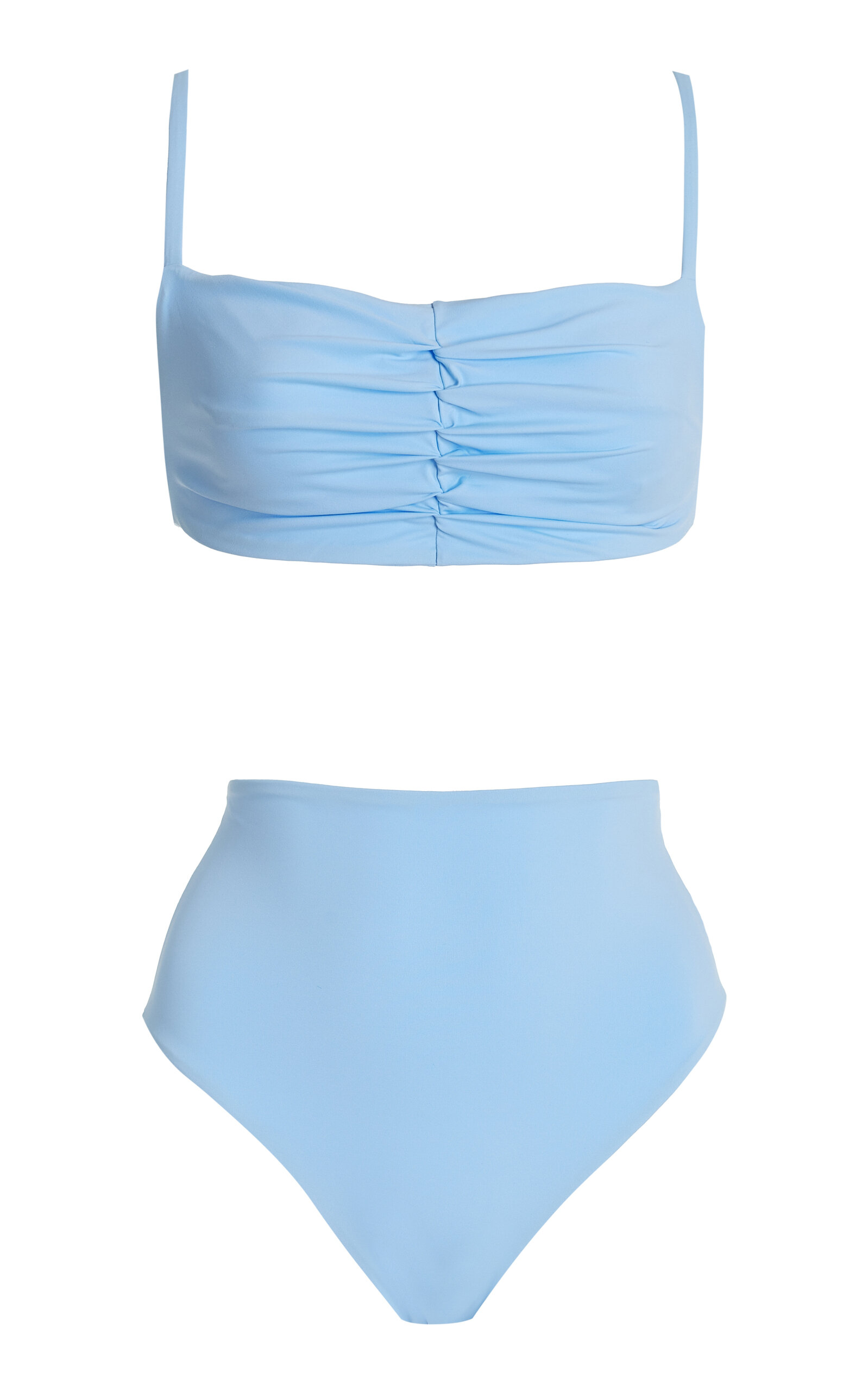 Shop Moré Noir Lara Bikini Set In Blue