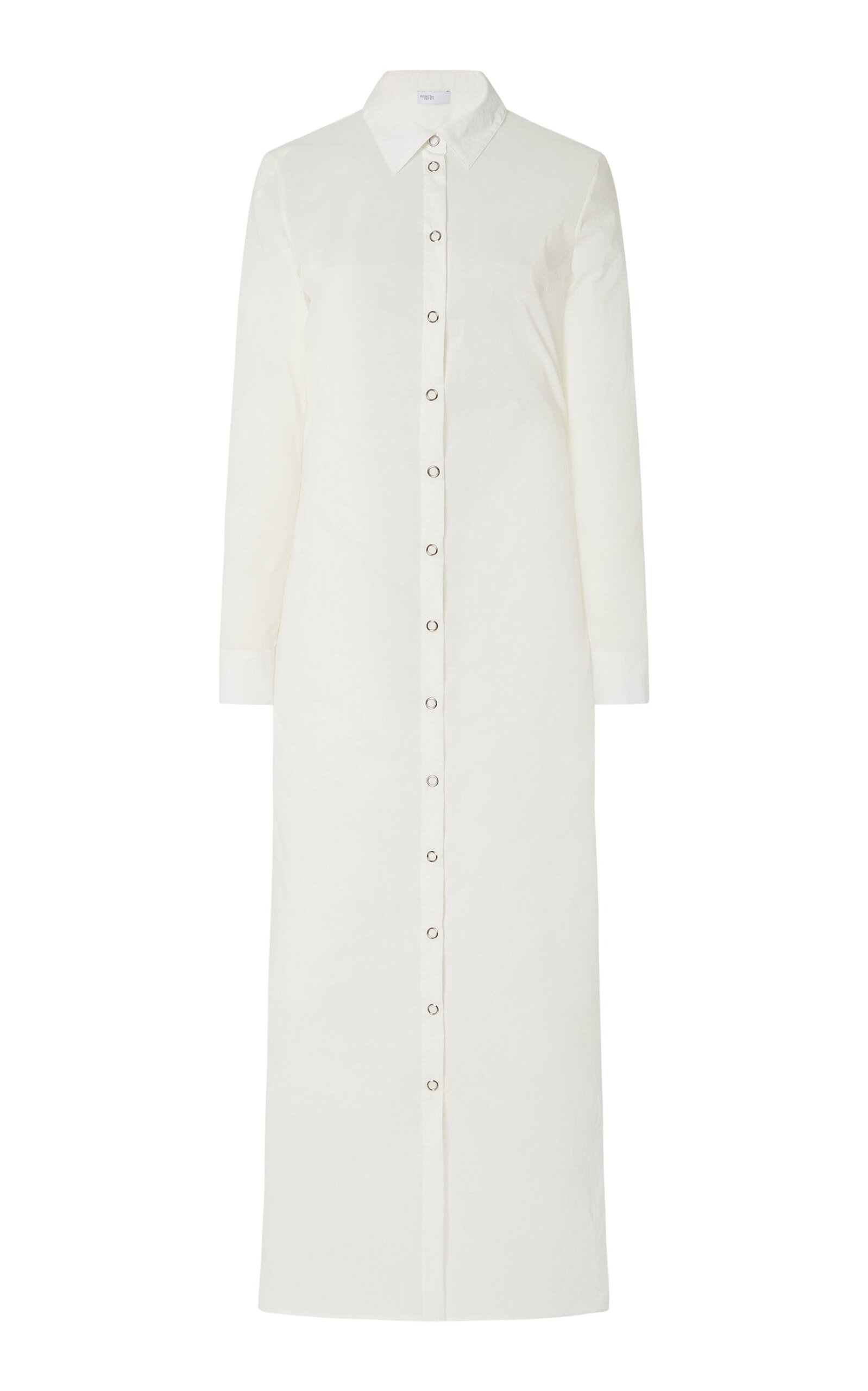 Shop Rosetta Getty Organza Shirt Dress In White