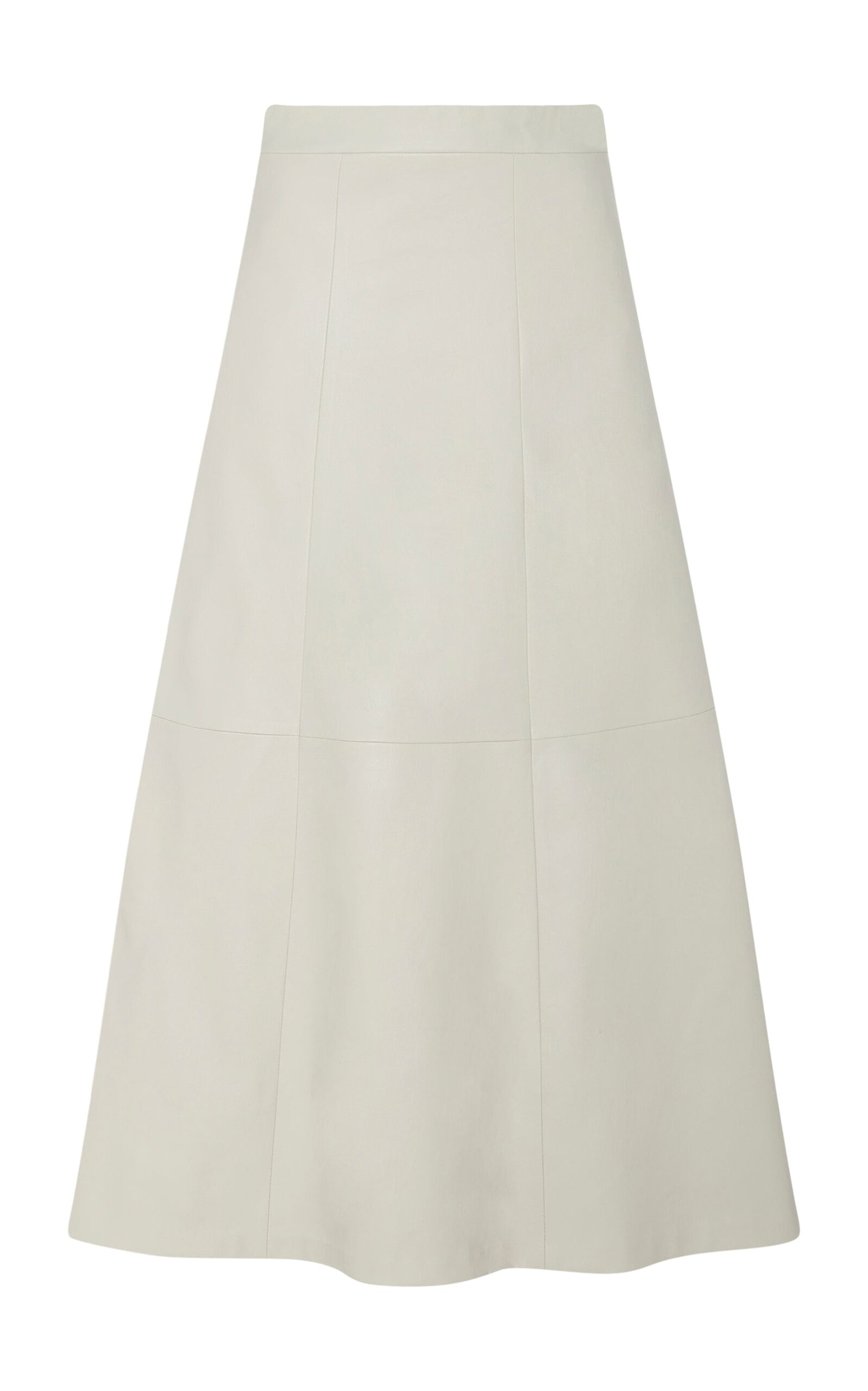 Shop Rosetta Getty Stretch-plongé Flared Skirt In Grey