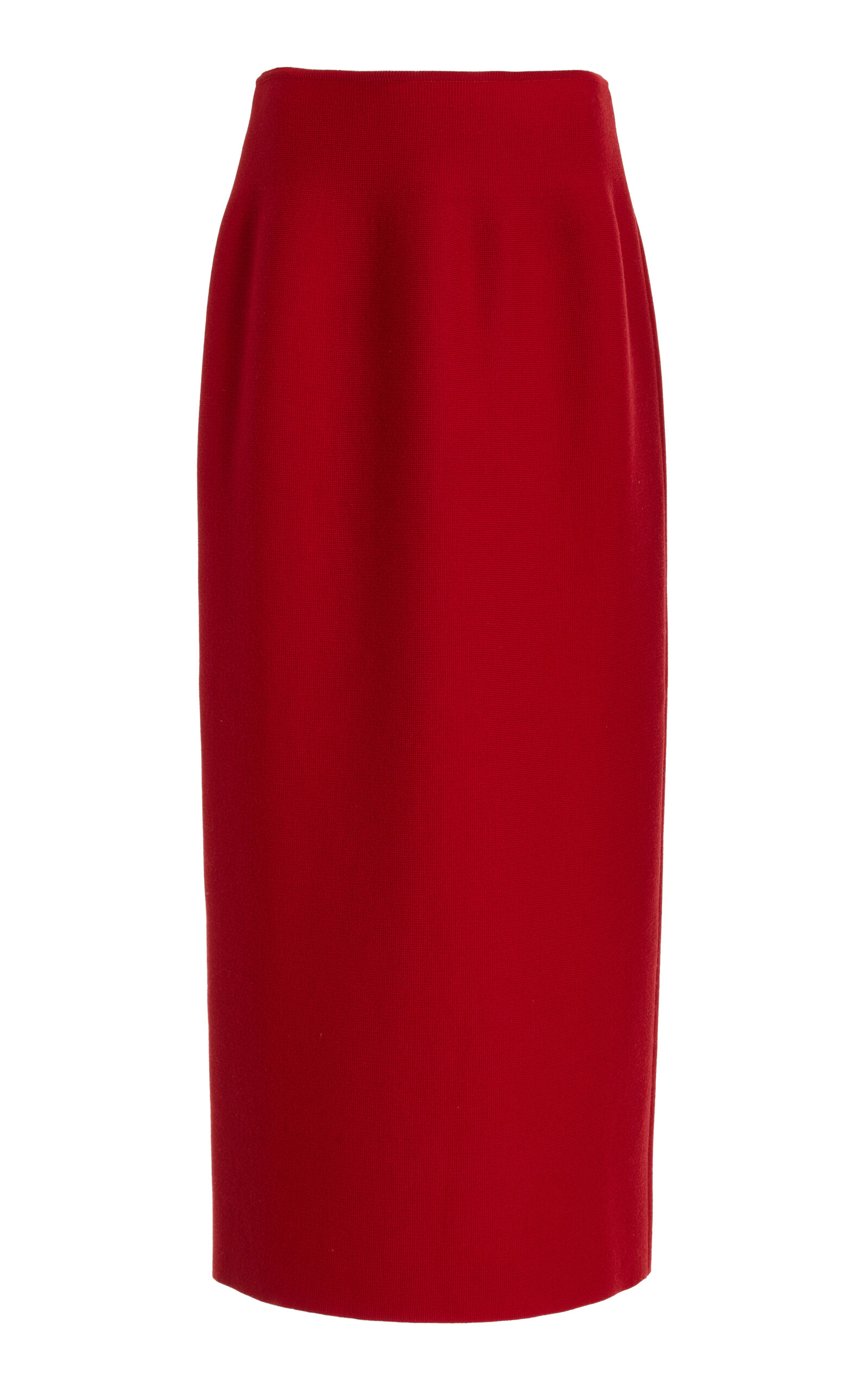 Gabriela Hearst Wolff Wool Maxi Skirt - Red