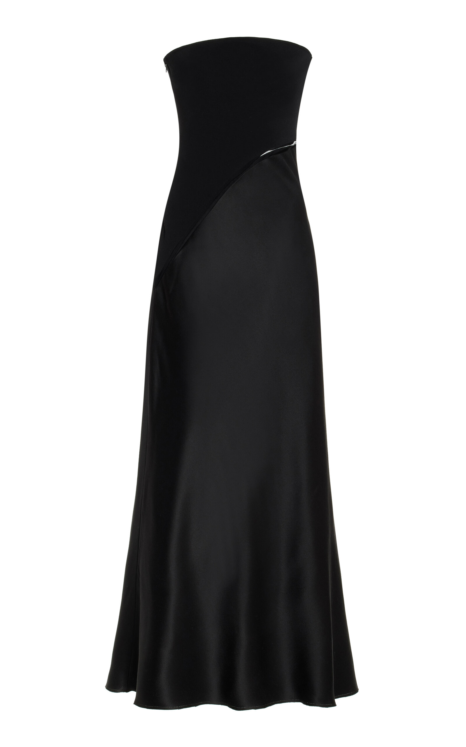 Gabriela Hearst Chiki Silk Satin Midi Dress - Black