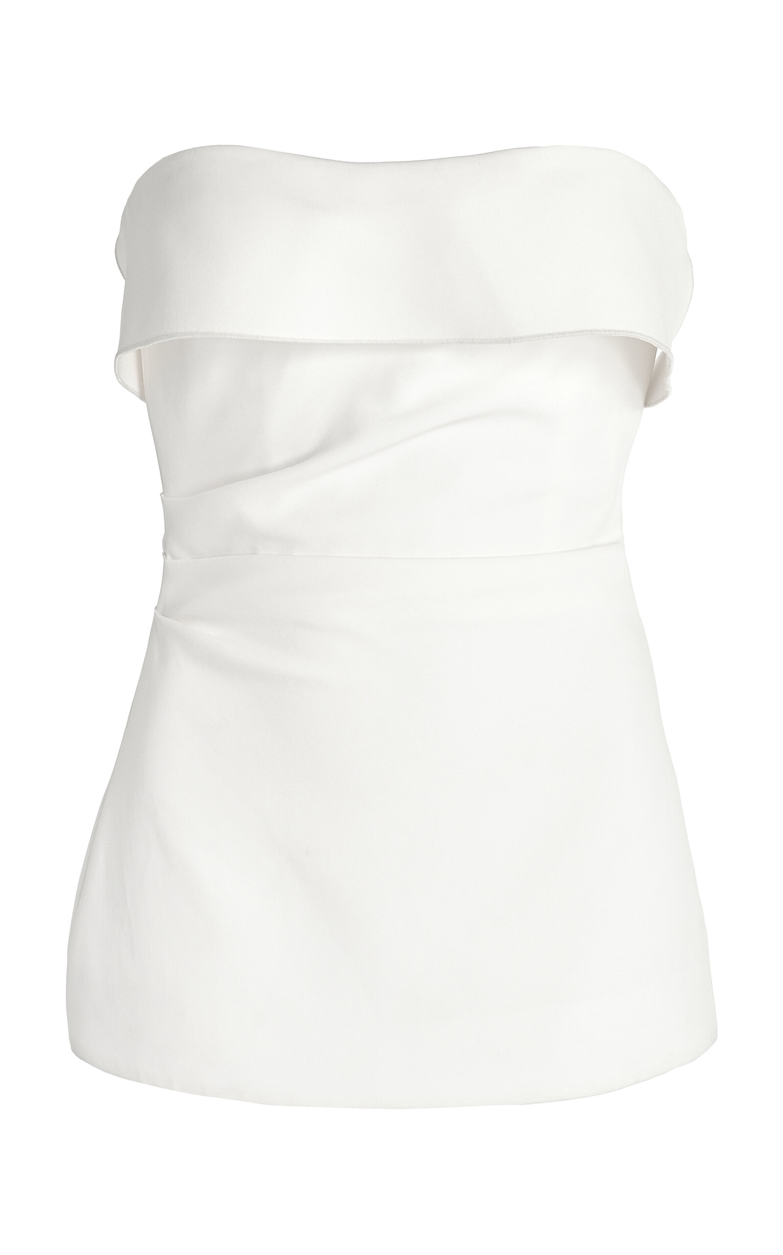 Proenza Schouler Felicity Crepe Strapless Top In White