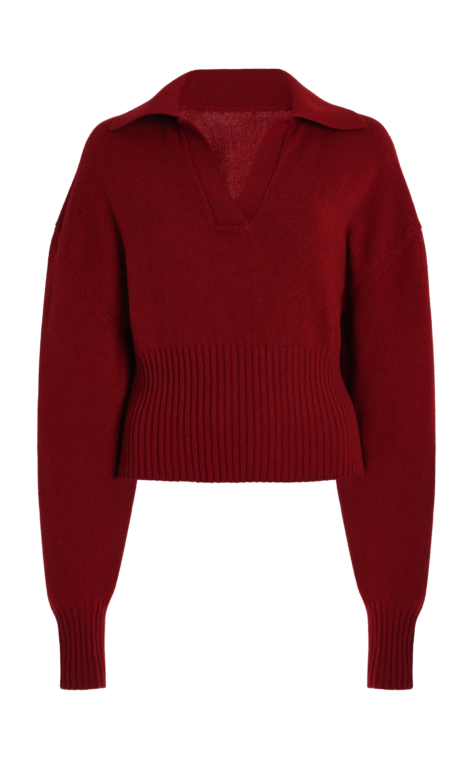 Shop Proenza Schouler Jeanne Eco-cashmere Sweater In Red