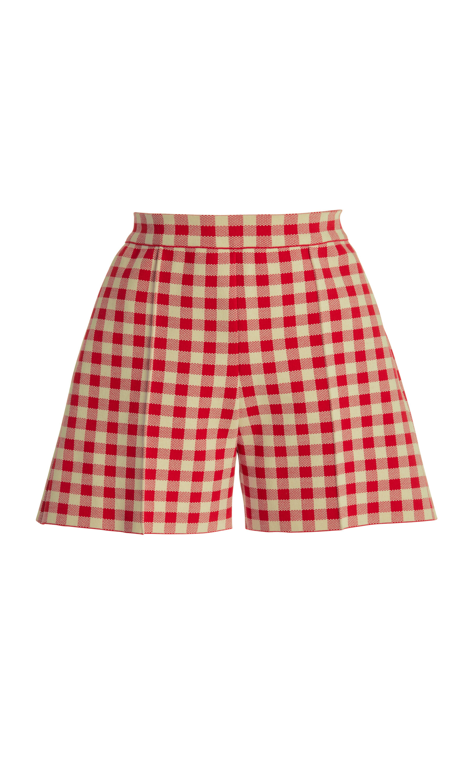 High Sport Exclusive Savannah Gingham Cotton-Blend Knit Shorts