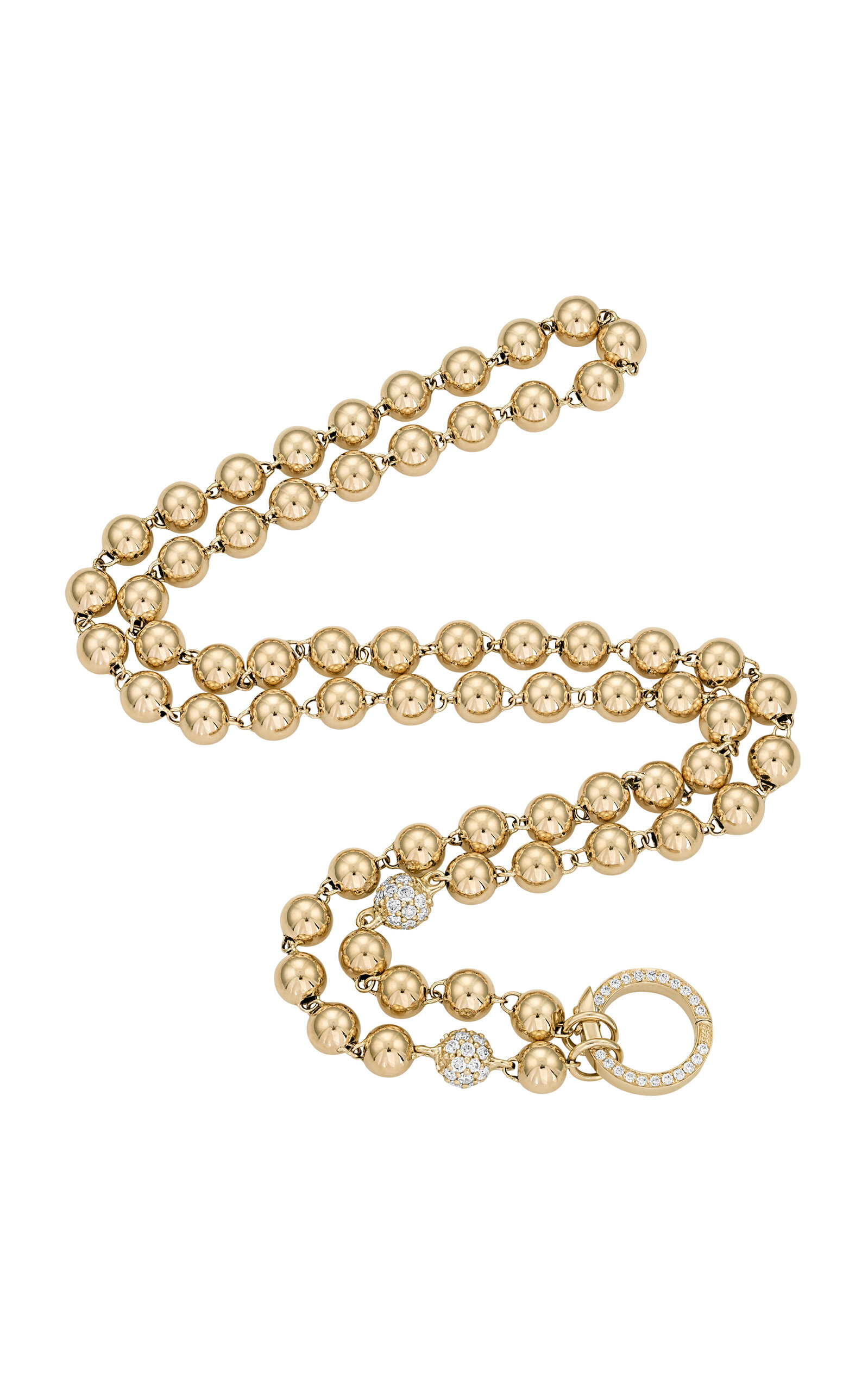 Mardi Gras 14K Yellow Gold Diamond Necklace
