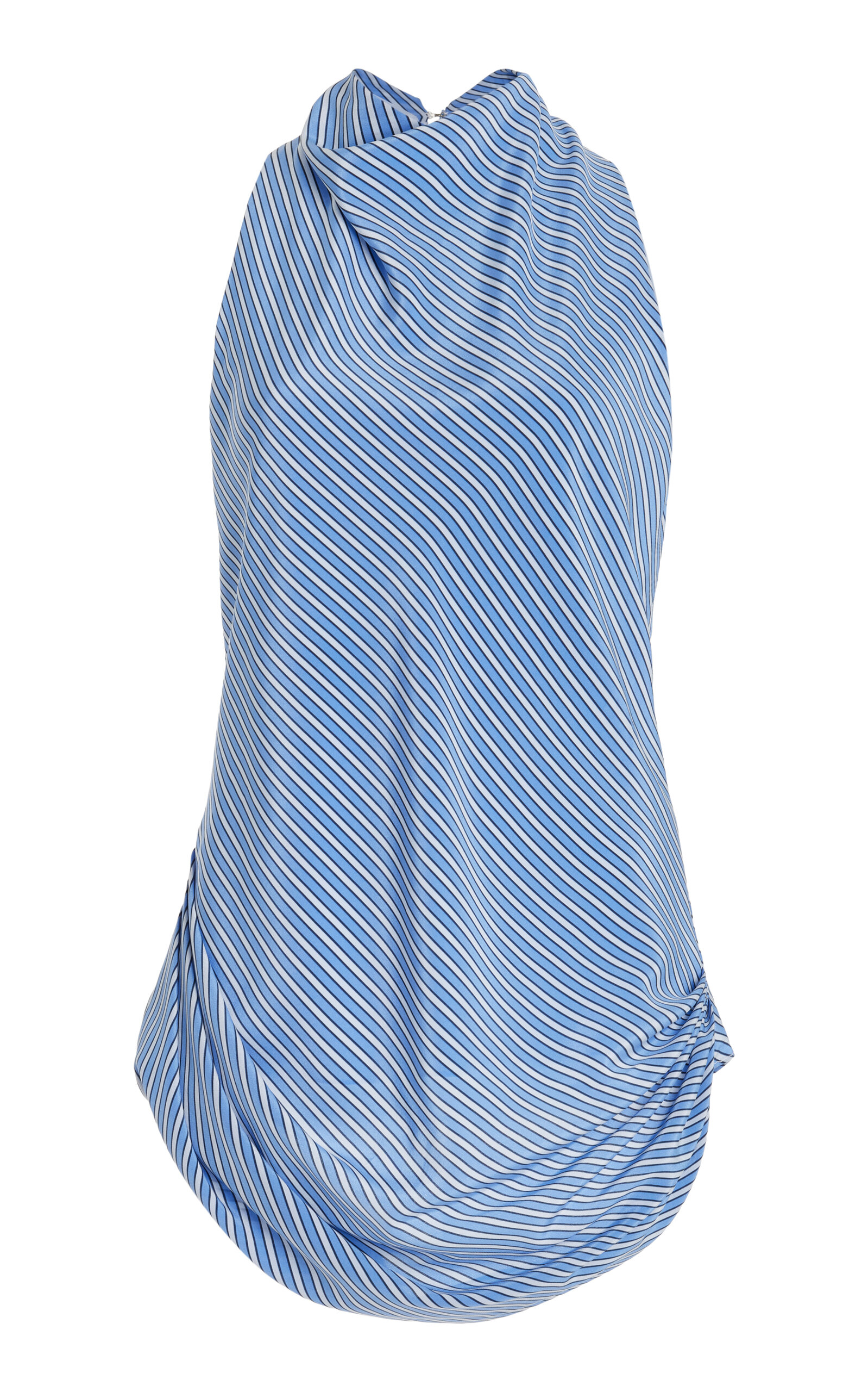 Brandon Maxwell The Celestia Silk Top - Blue