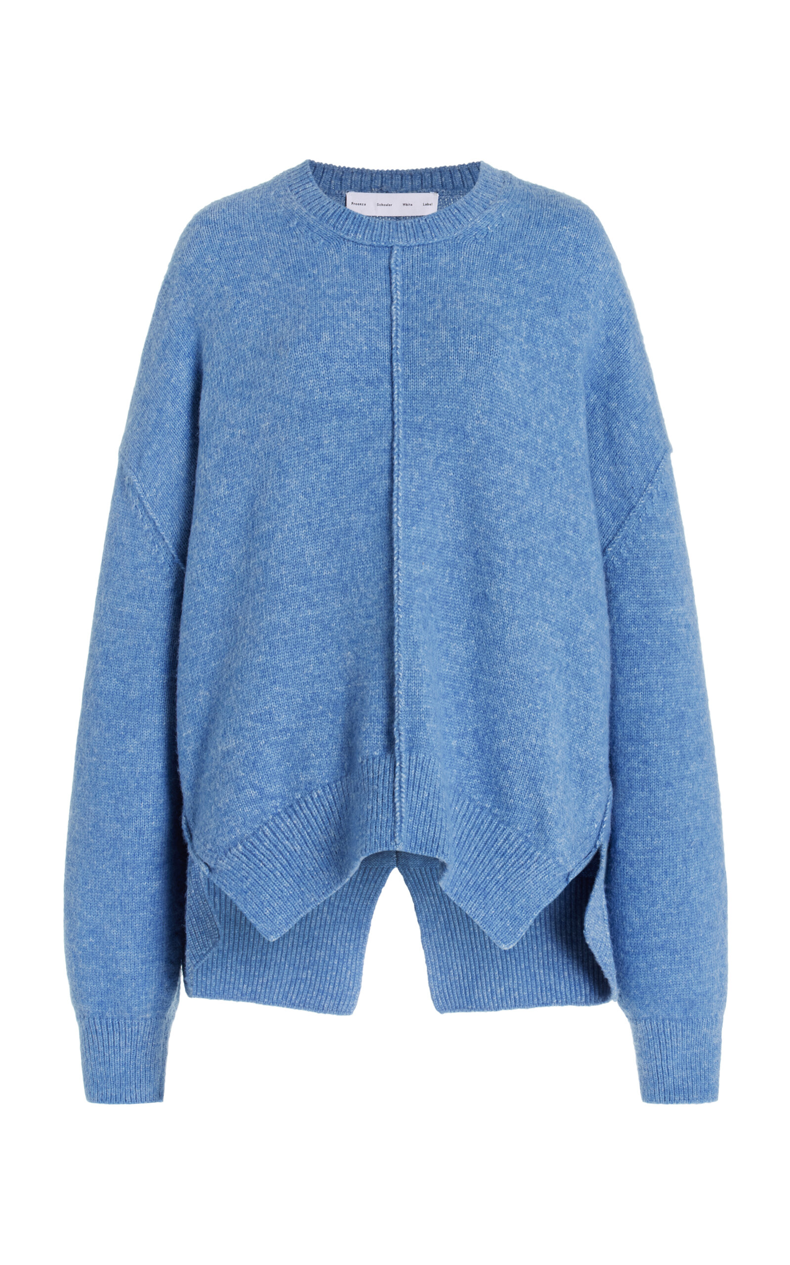 Proenza Schouler White Label Kellen Knit Wool-blend Sweater In Blue