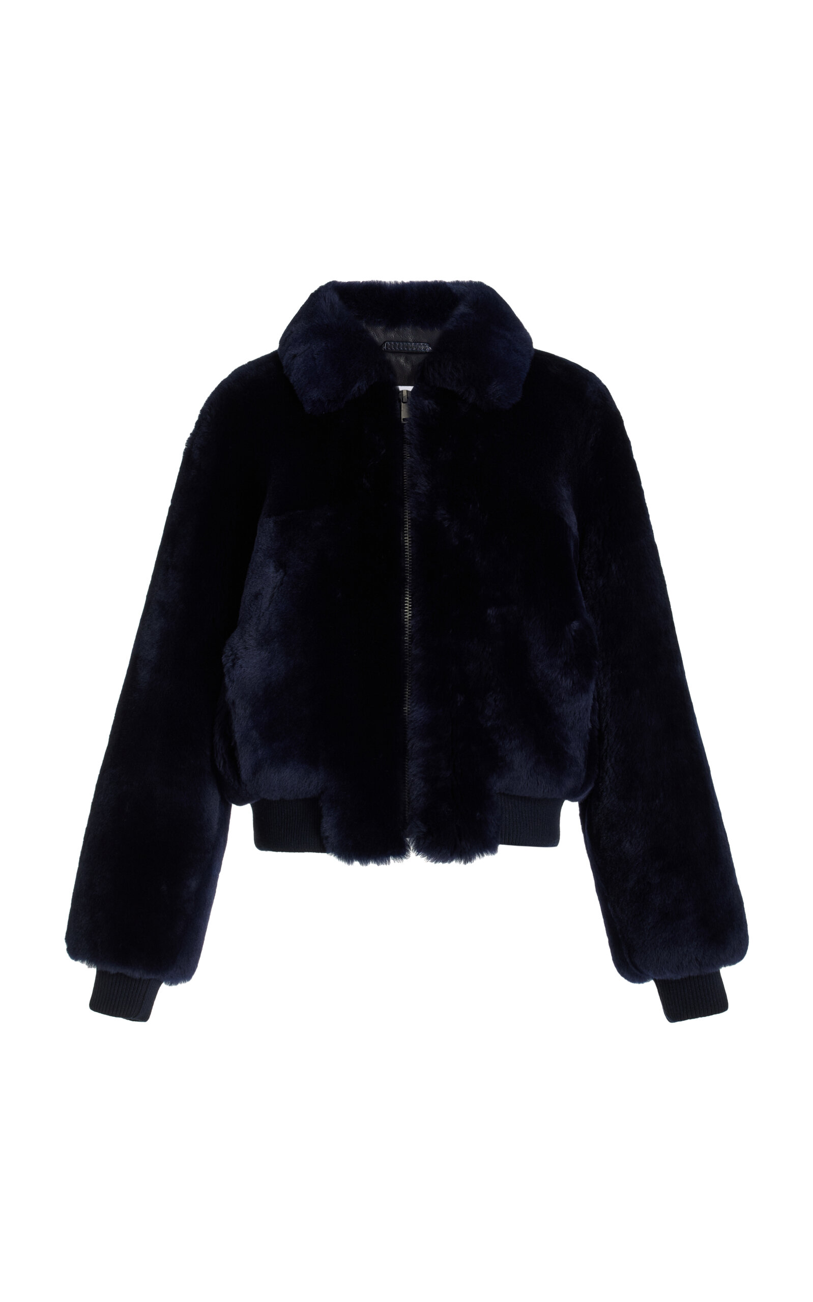 Proenza Schouler White Label Anais Shearling Bomber - Navy