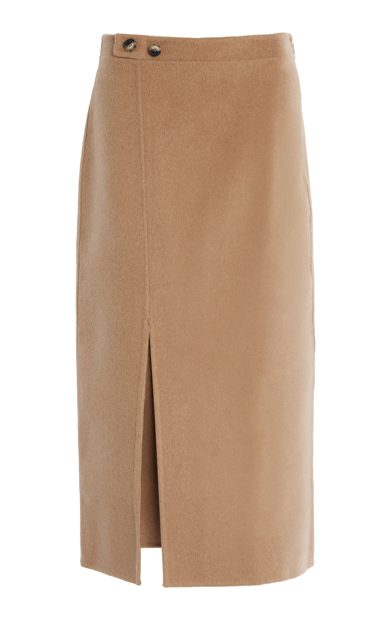 PROENZA SCHOULER WHITE LABEL ADRIAN BRUSHED WOOL MIDI SKIRT