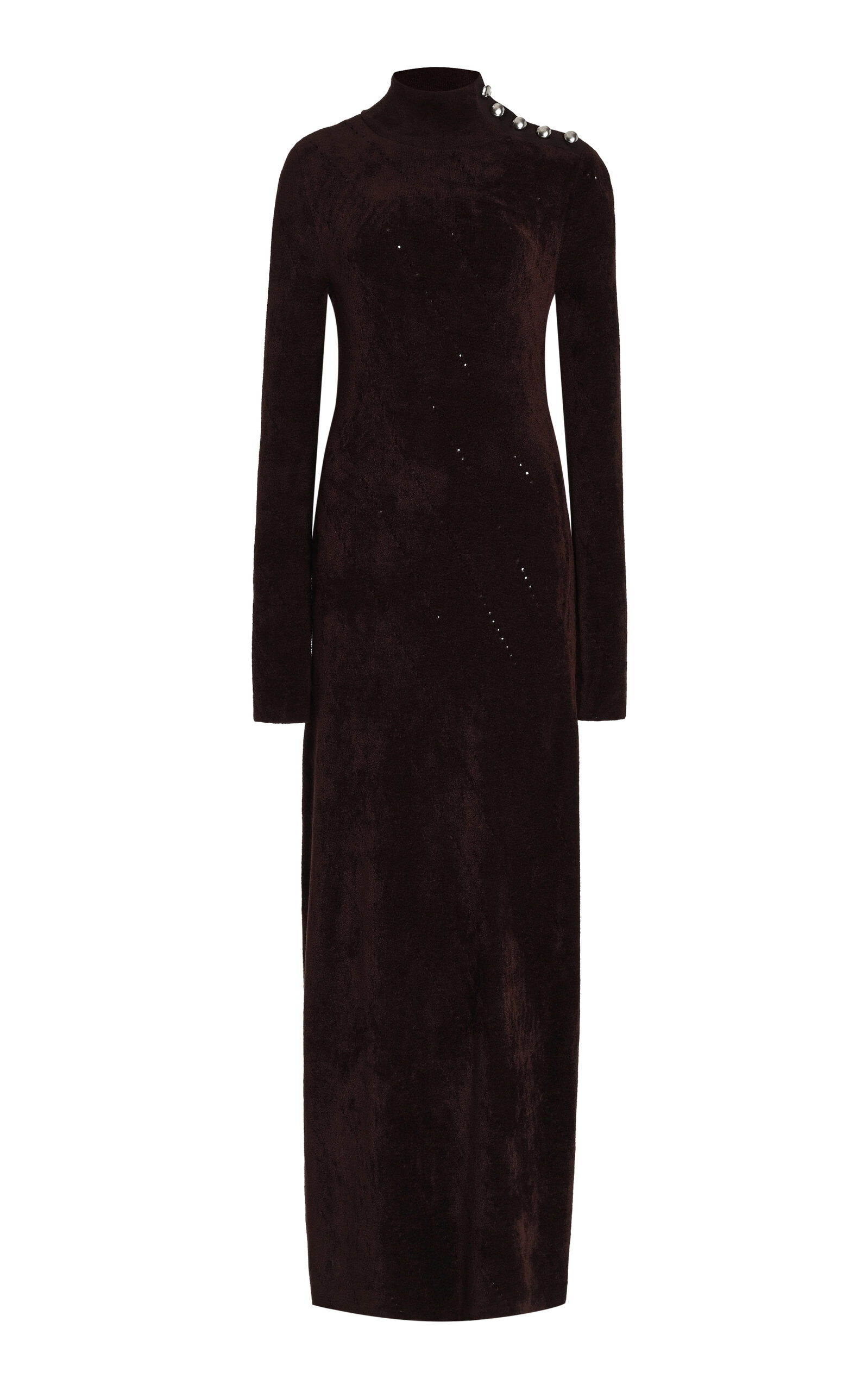 Proenza Schouler White Label Jude Knit Chenille Midi Dress In Brown