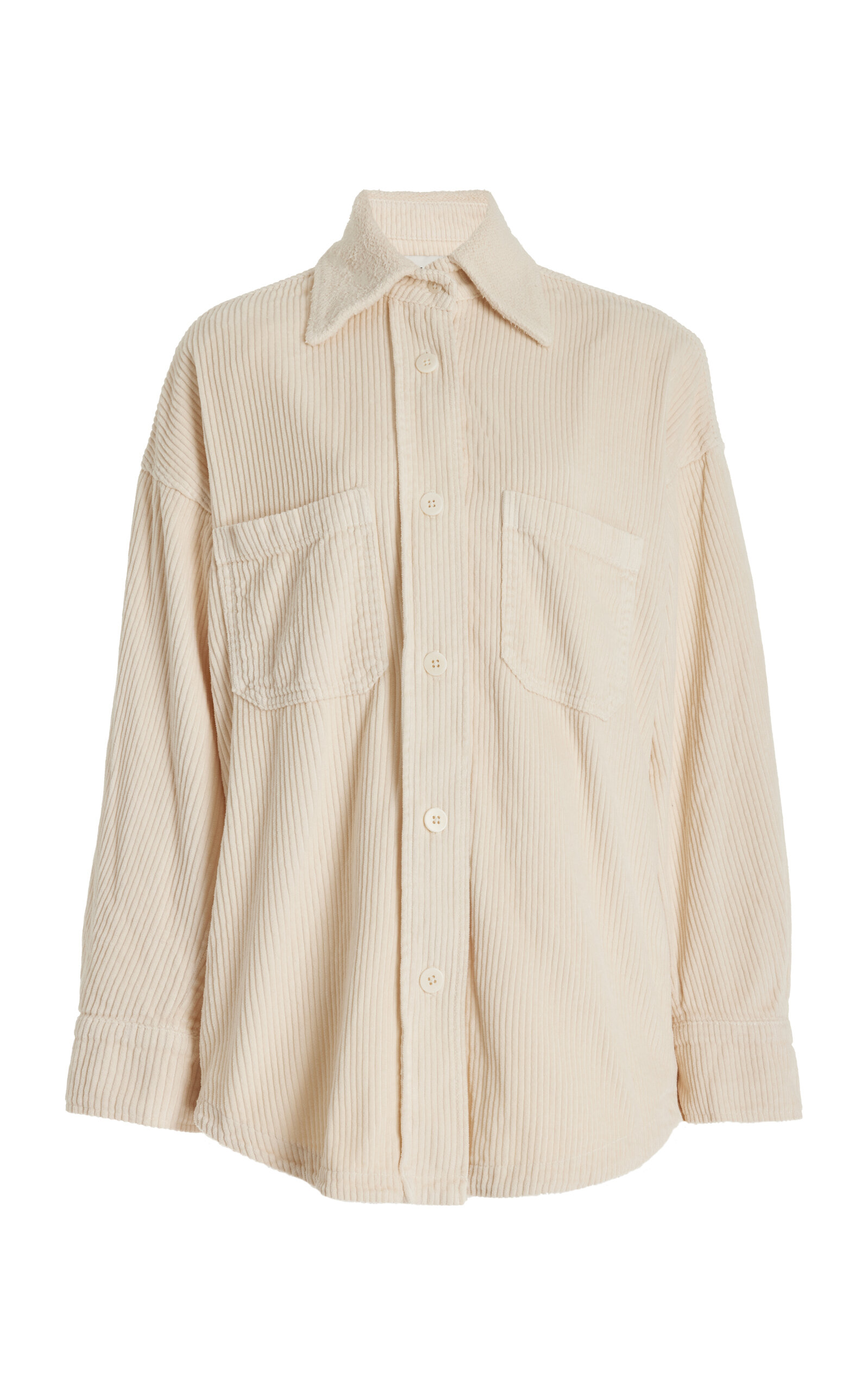 LES TIEN ZOE OVERSIZED COTTON-CORDUROY SHIRT