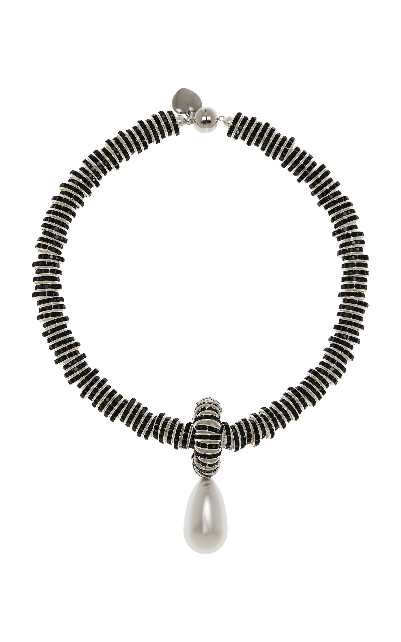 Shop Julietta Exclusive Faux Pearl; Crystal And Resin Necklace In Black