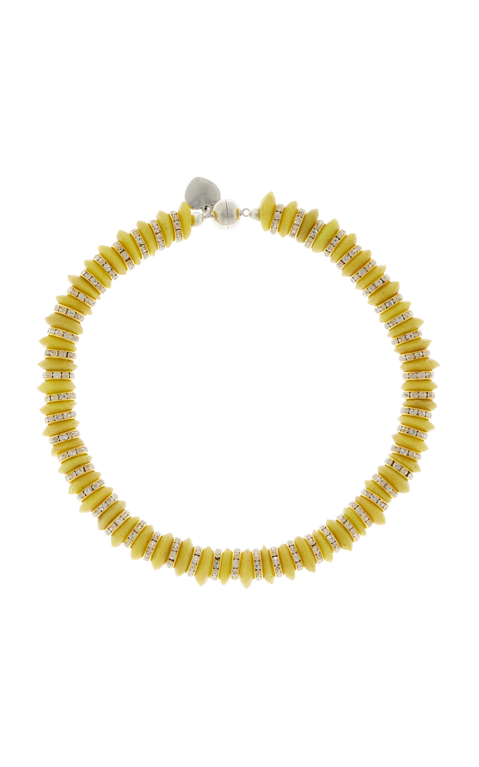 Shop Julietta Exclusive Heron Beaded Necklace In Yellow