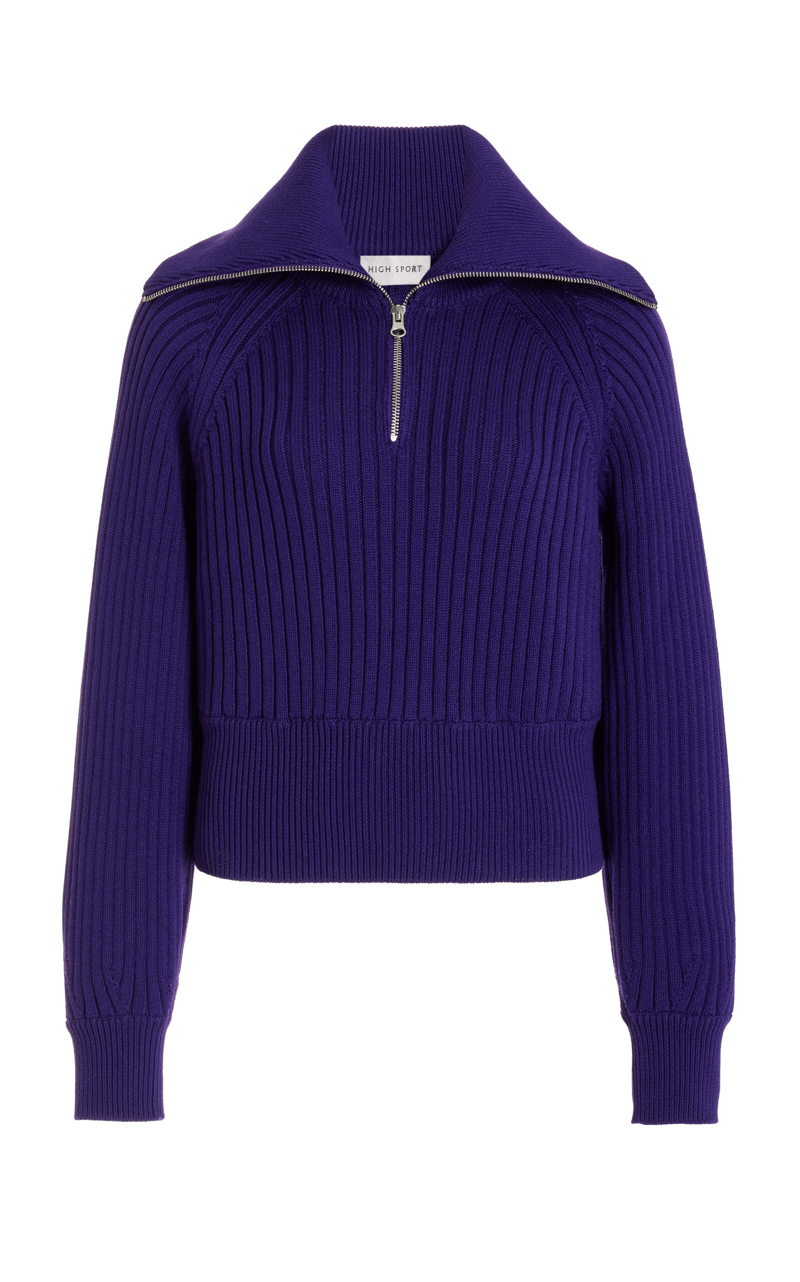 High Sport Chester Ribbed-Knit Cotton-Blend Sweater