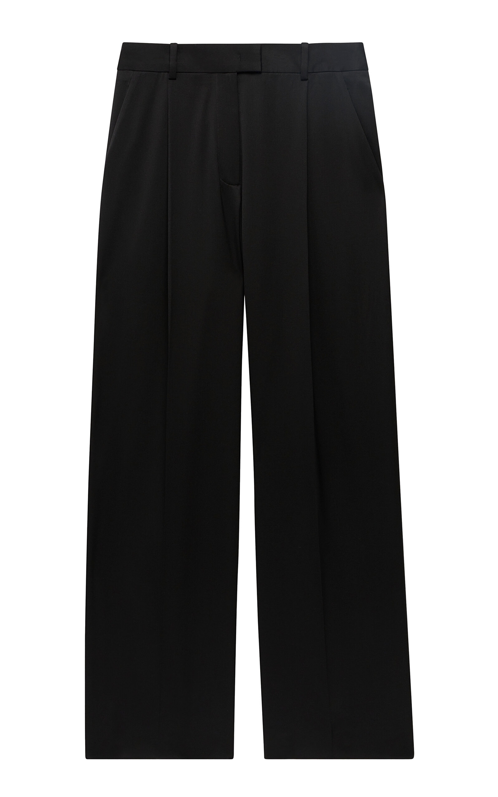Another Tomorrow Exclusive Oversized Wool Wide-Leg Pants