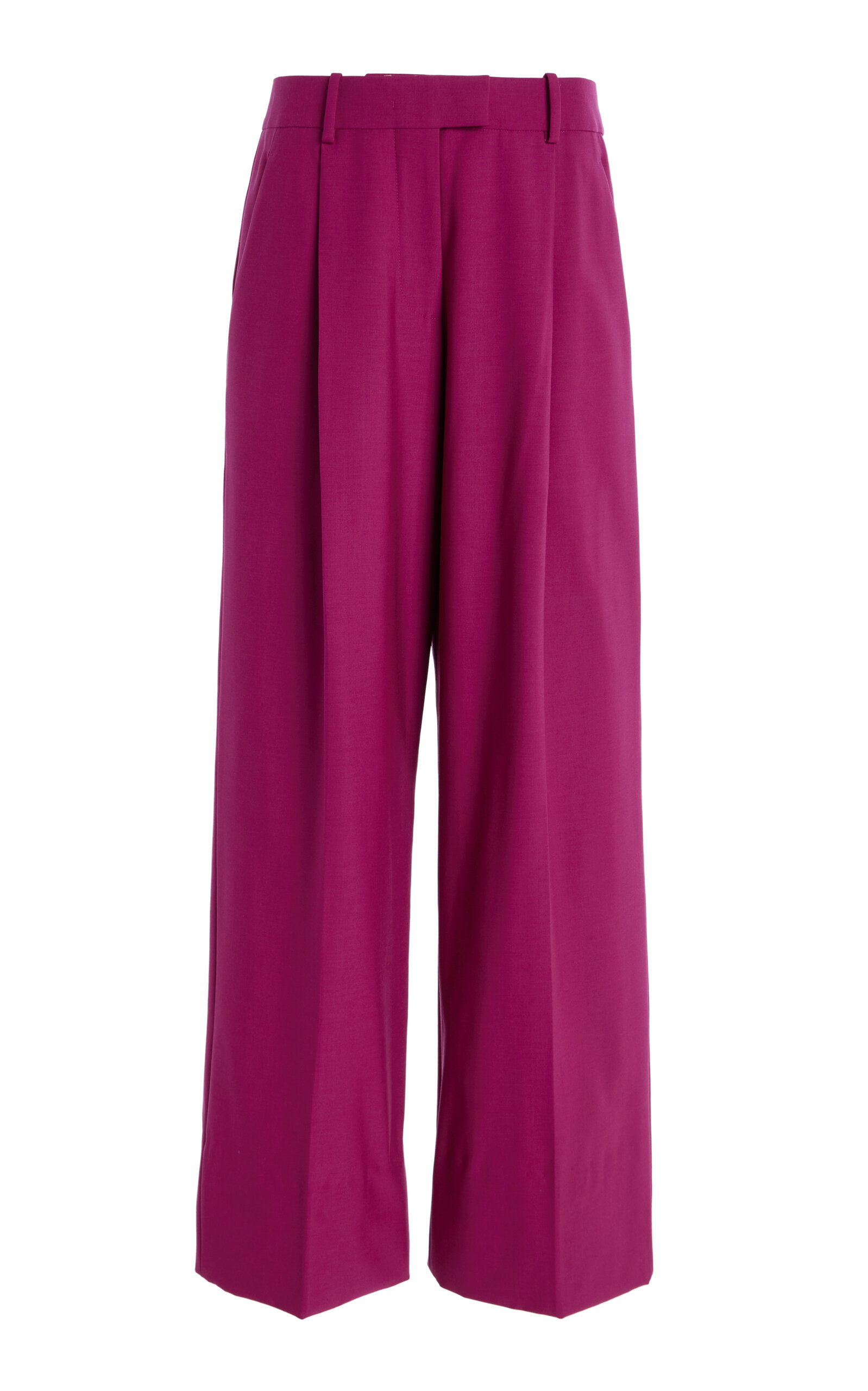 Exclusive Oversized Wool Wide-Leg Pants