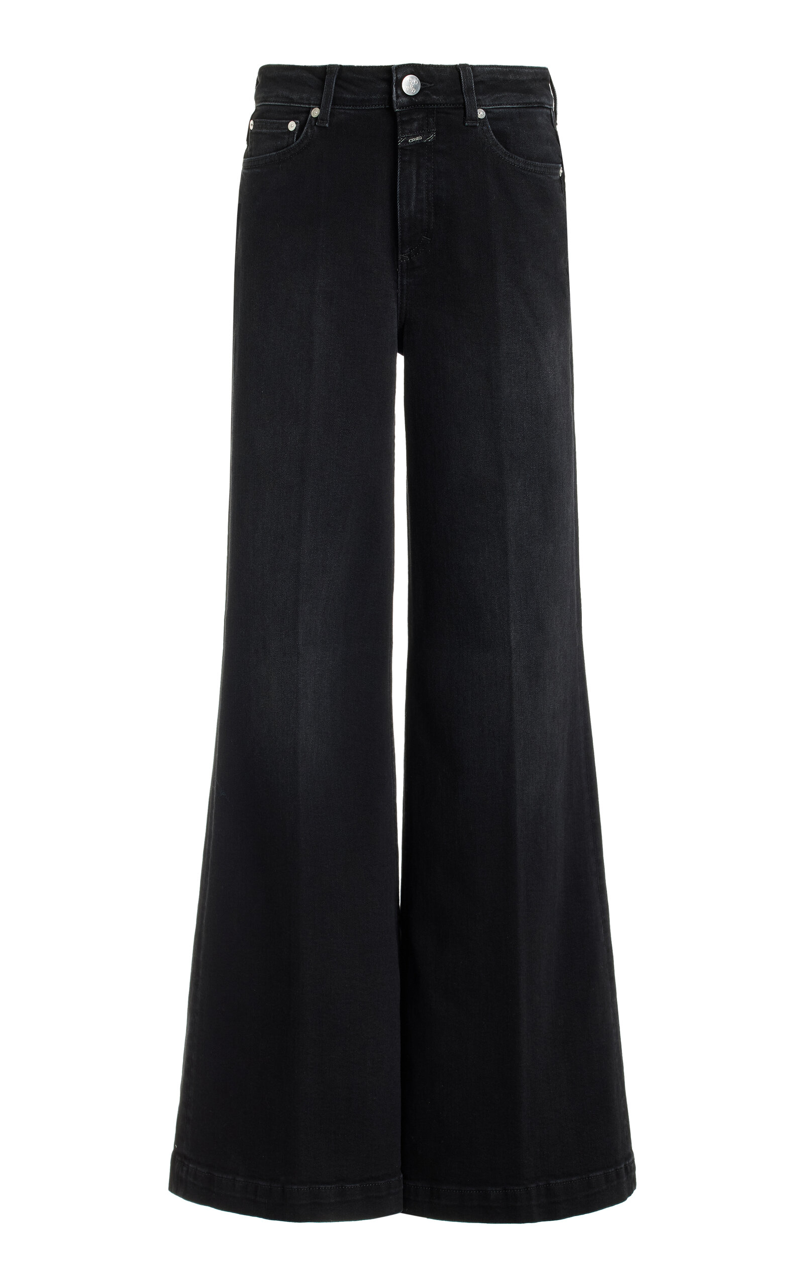 CLOSED Glow-Up Stretch High-Rise Flared Jeans - Grey