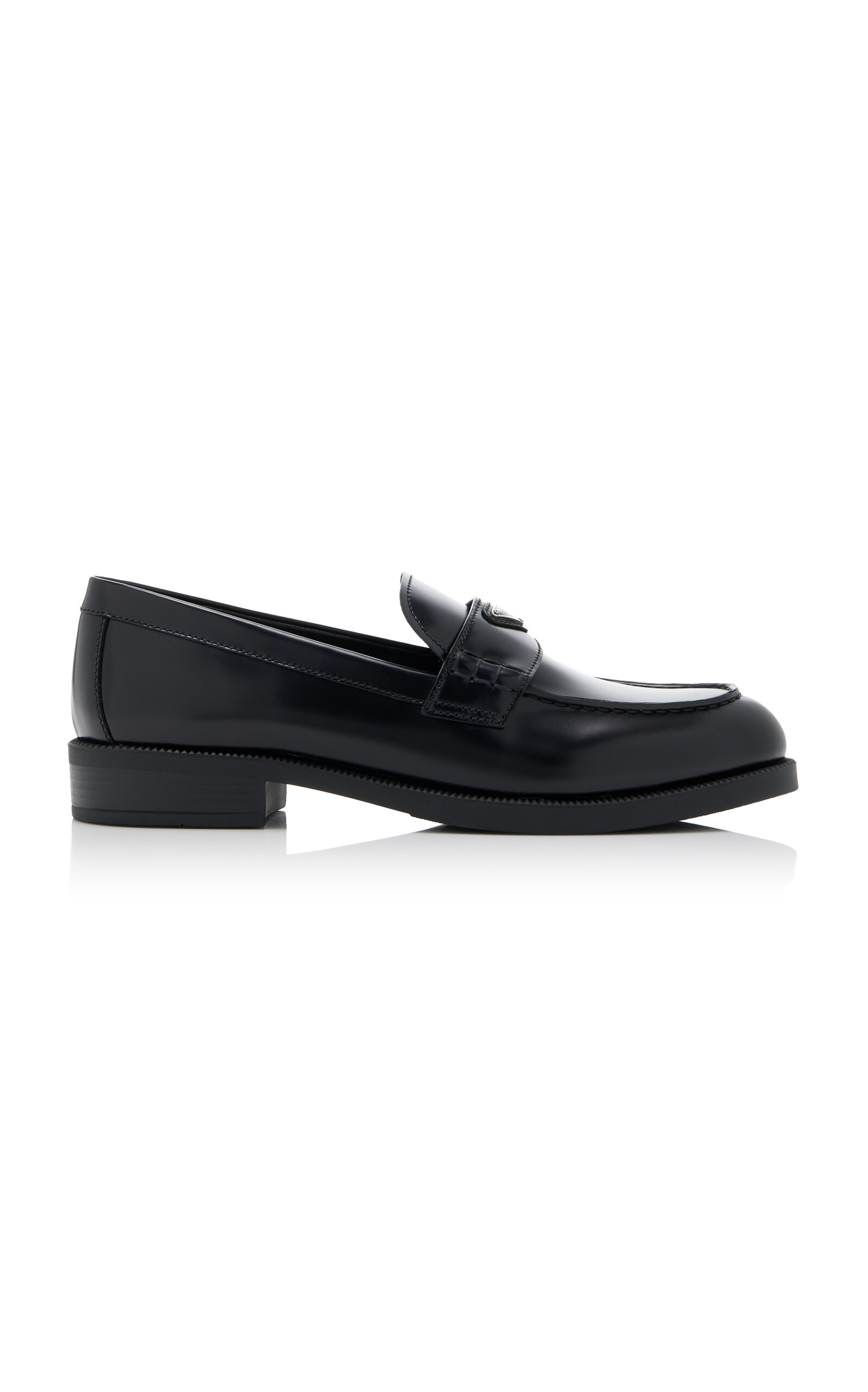 Prada Leather Loafers In Multi