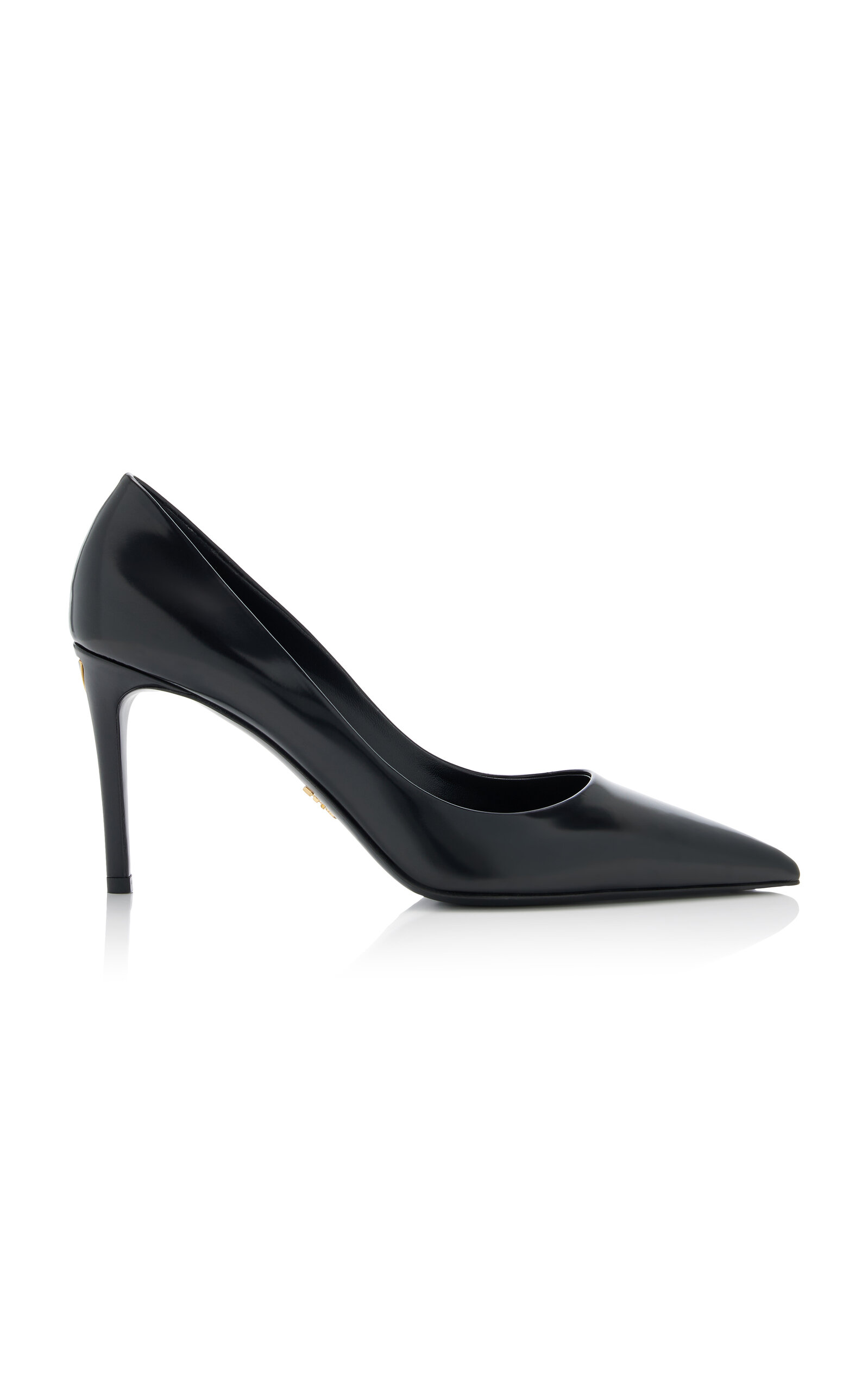 Prada Leather Pumps In Black