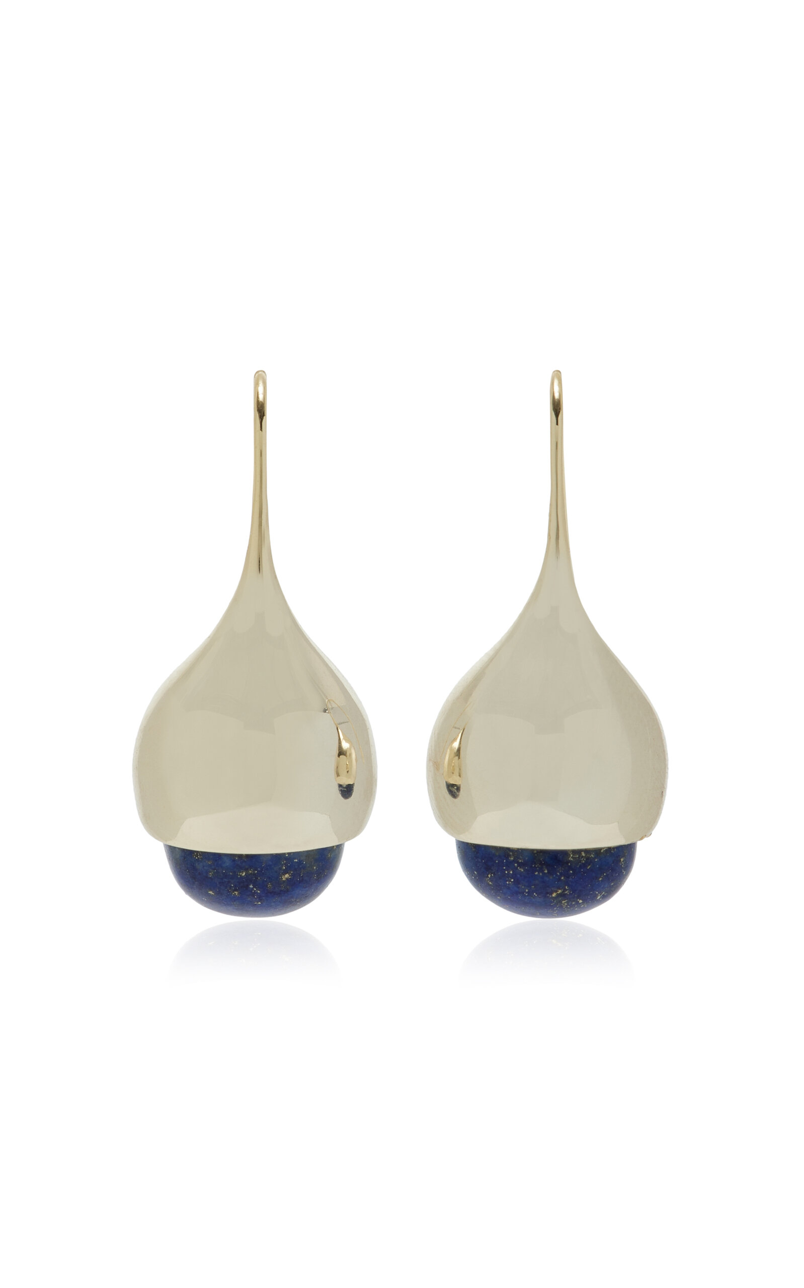 Lou 9K Gold-Plated Sterling Silver Lapis Earrings