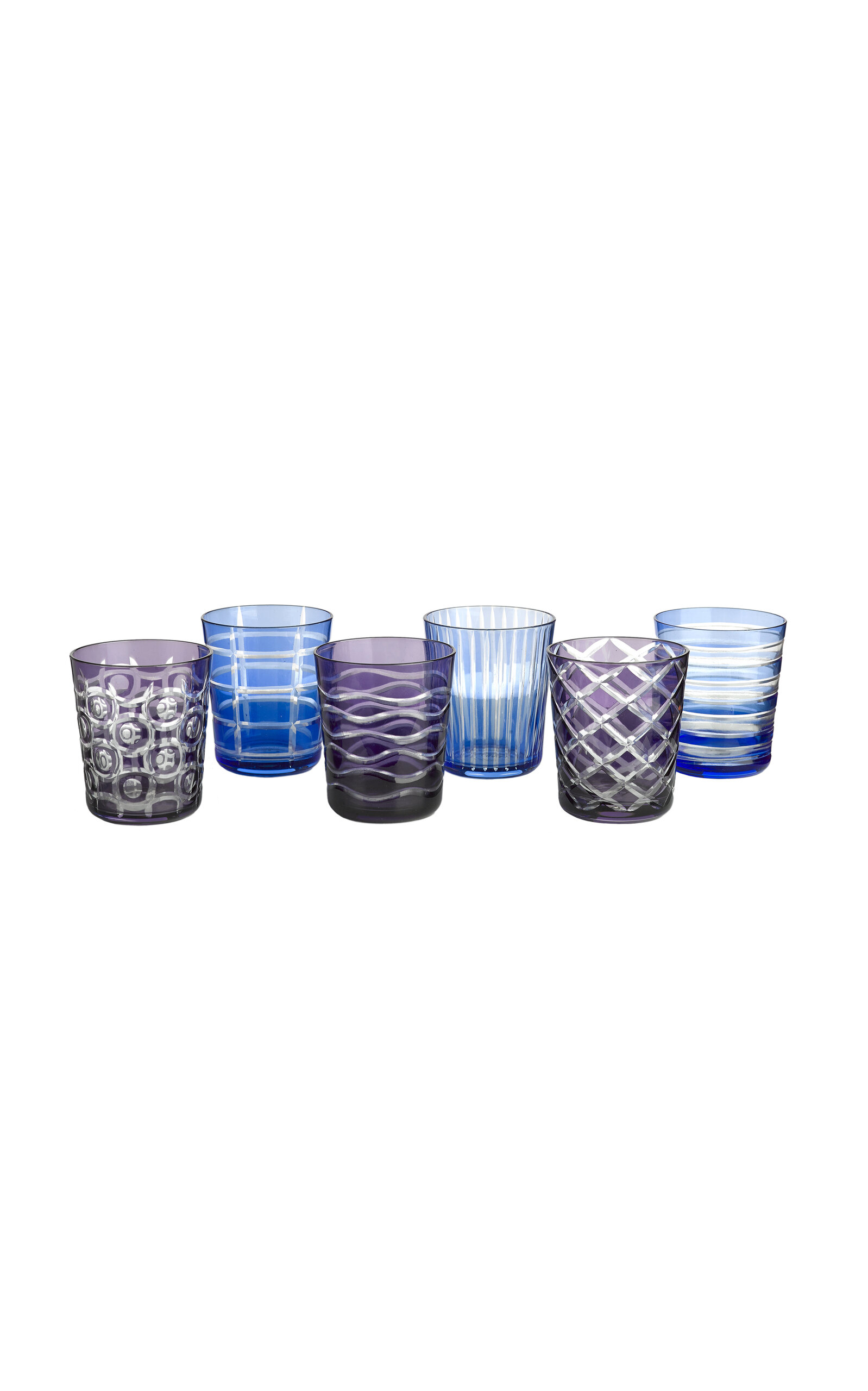 Polspotten Set-of-six Glass Tumblers In Multi