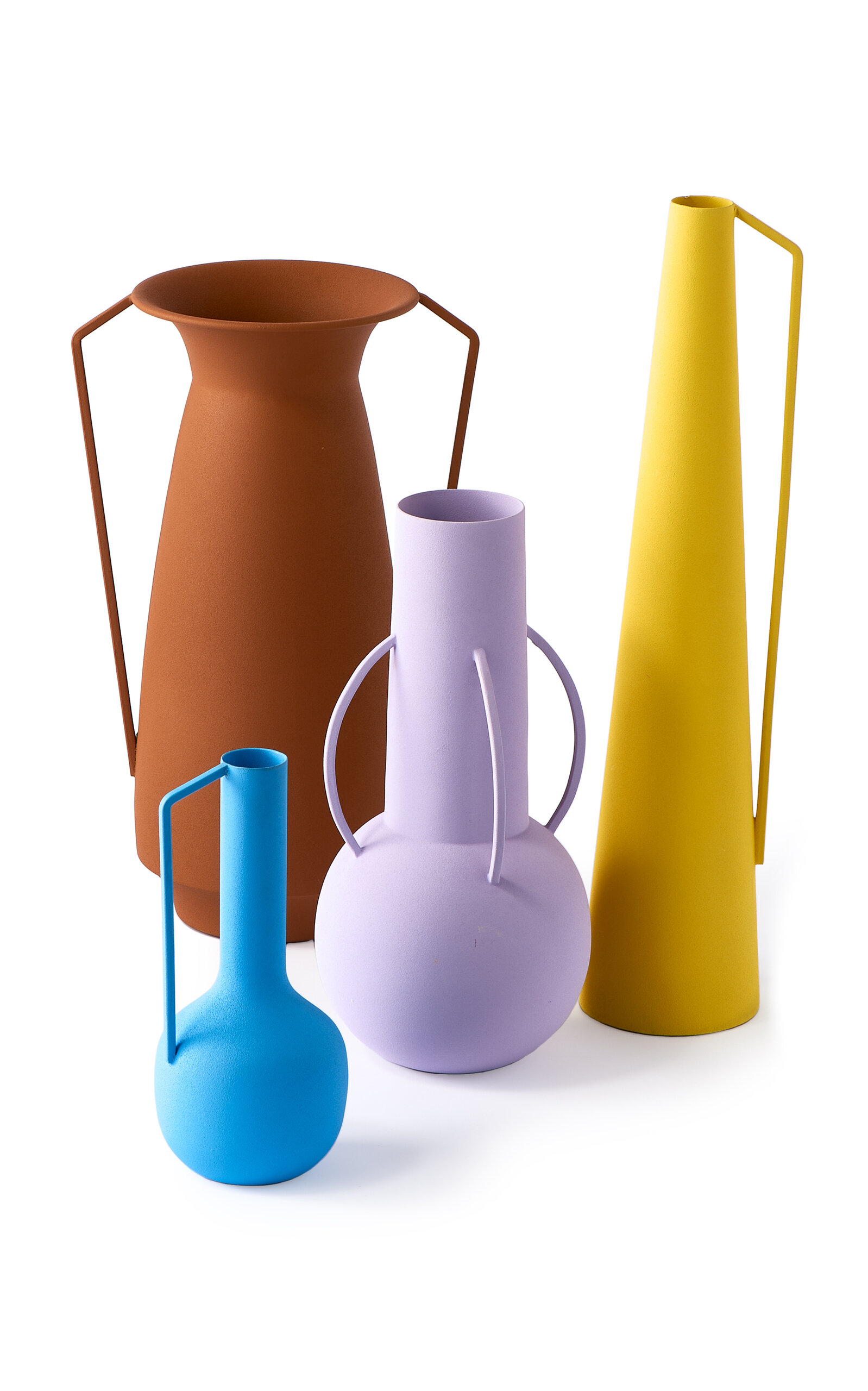 Polspotten Set-of-four Roman Iron Vases In Multi