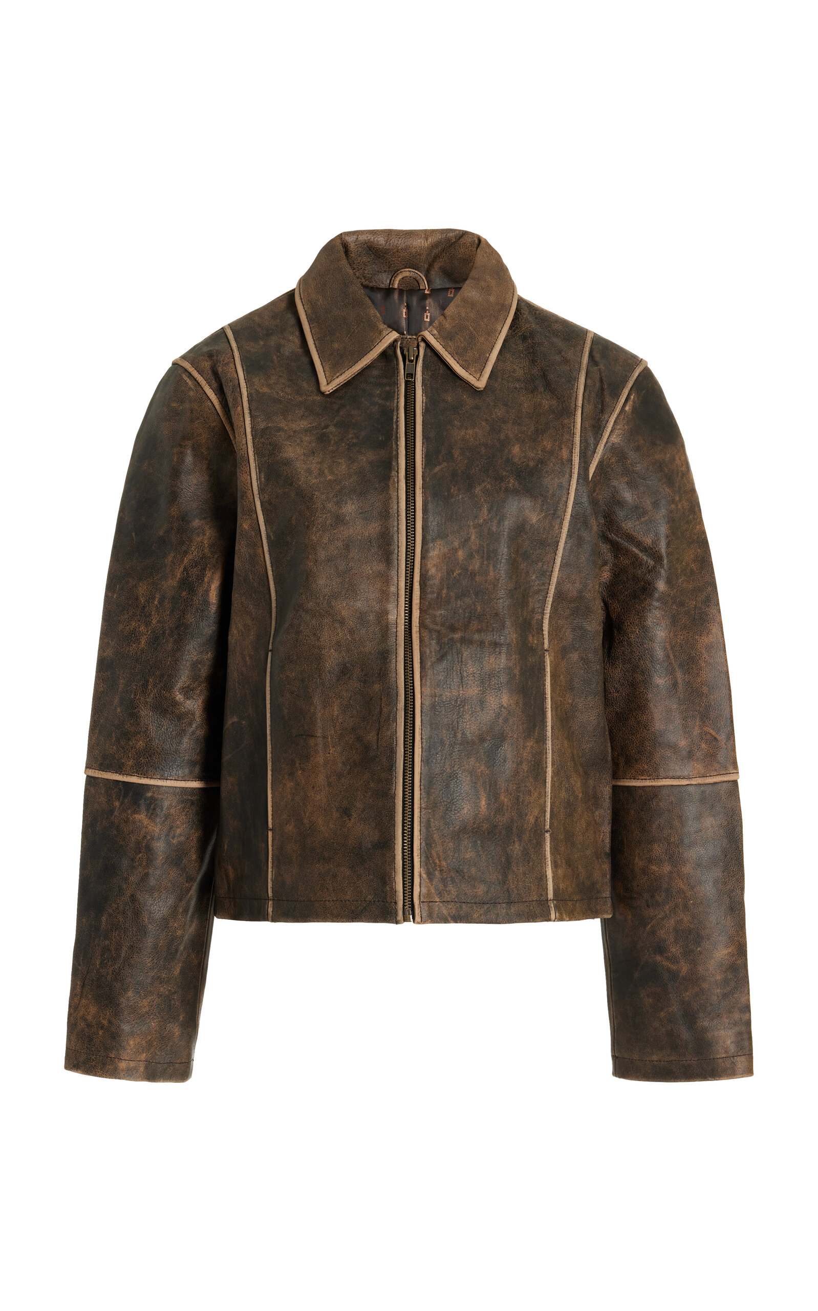 Willow Distressed Leather Jacket
