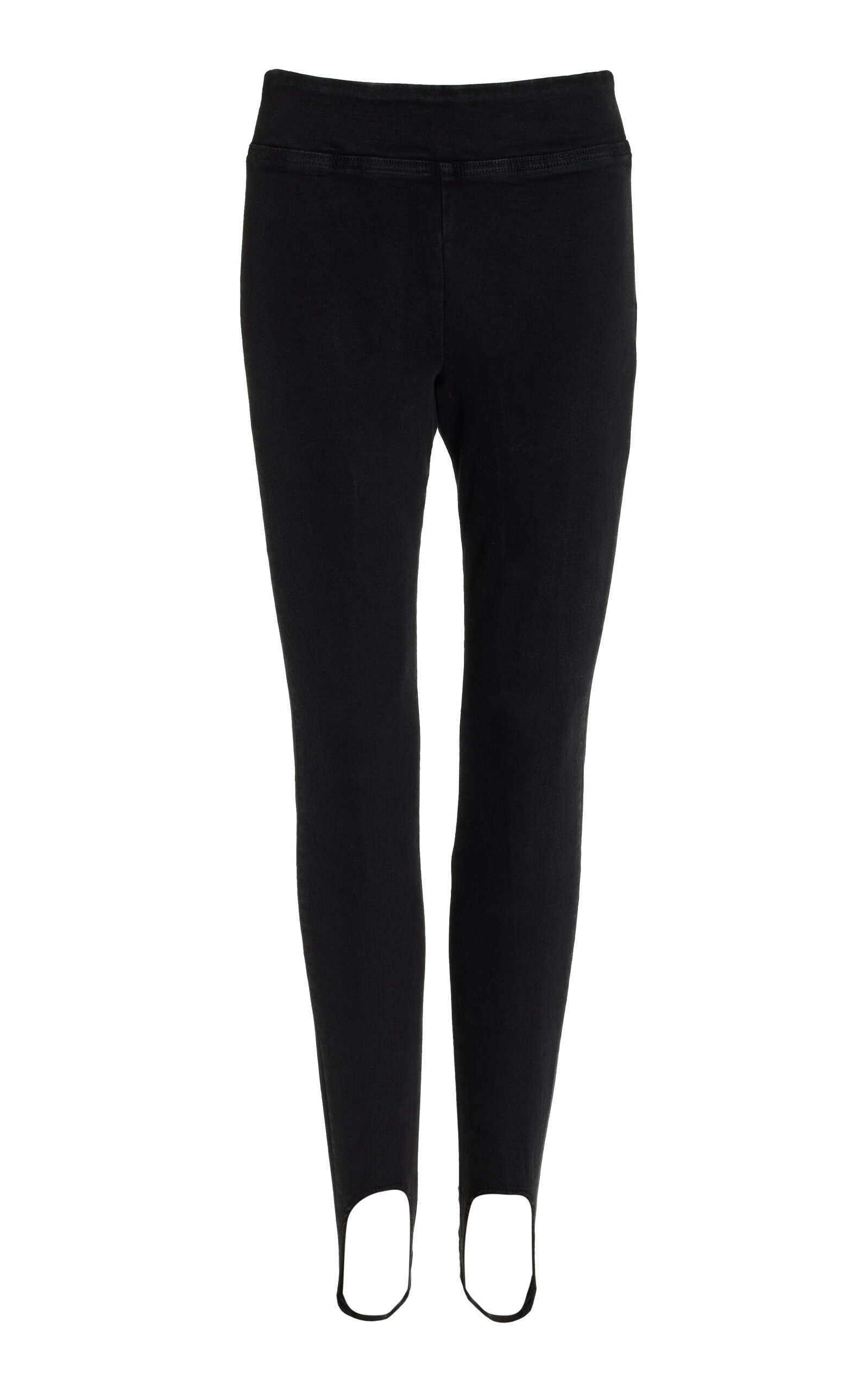 FRAME The Jetset Stretch High-Rise Stirrup Skinny Jeans - Black