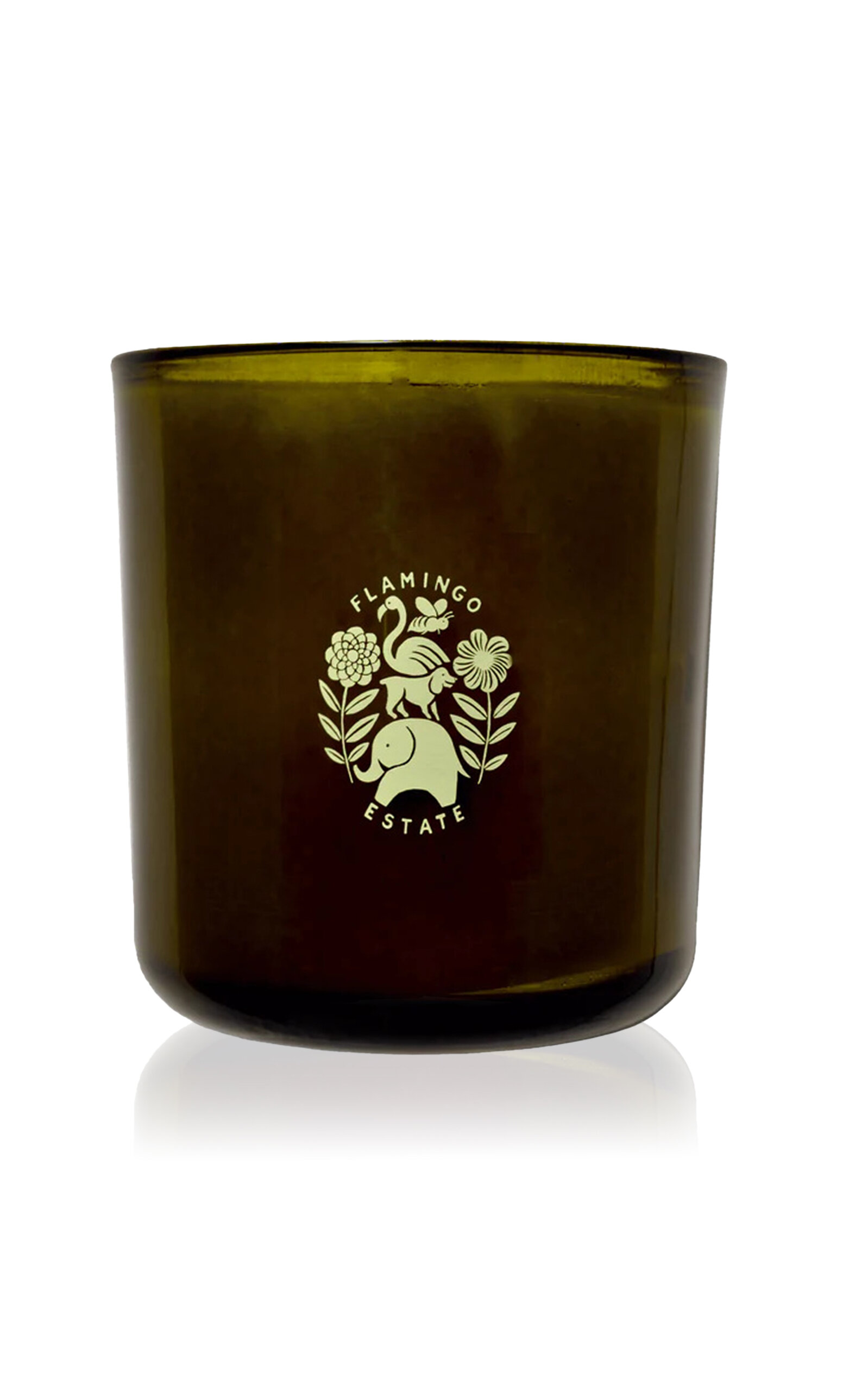 Flamingo Estate Ancient Agrigento Olive Tree Candle In Green