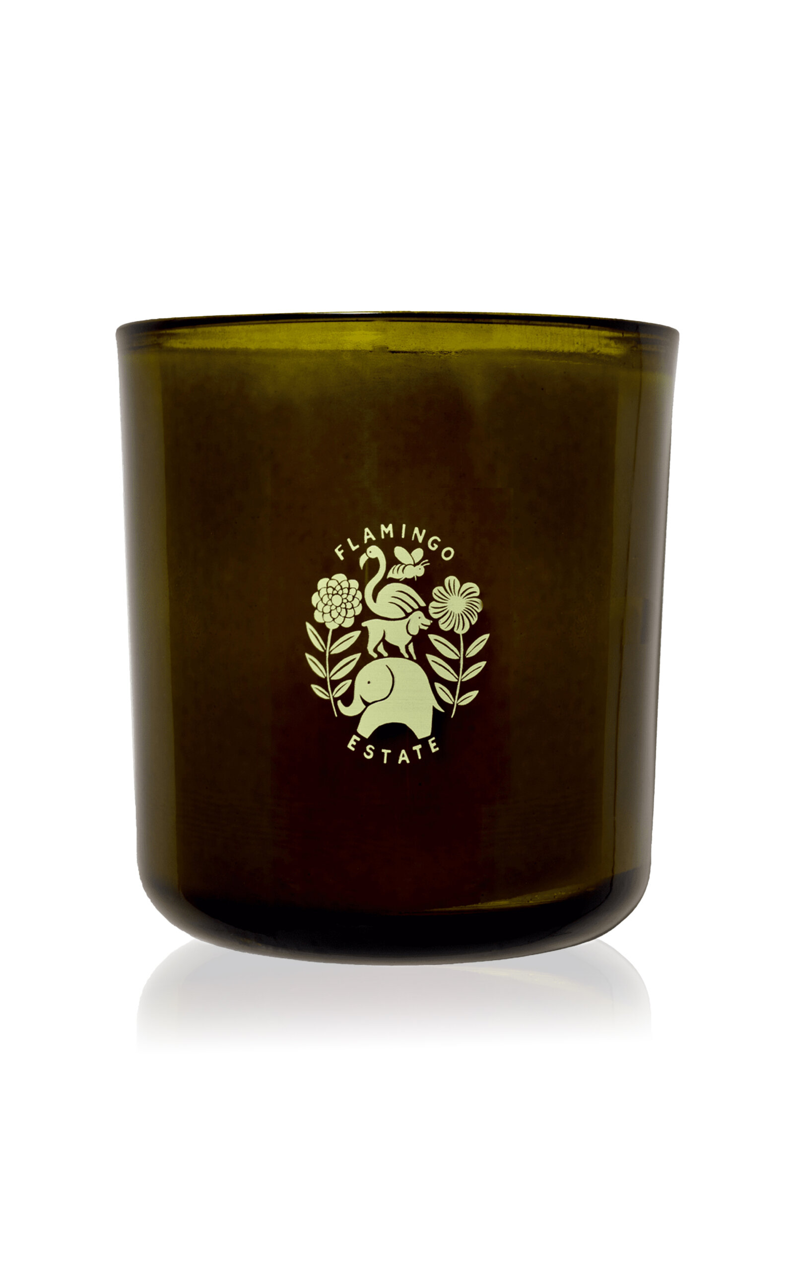 Flamingo Estate Climbing Tuscan Rosemary Candle In Green